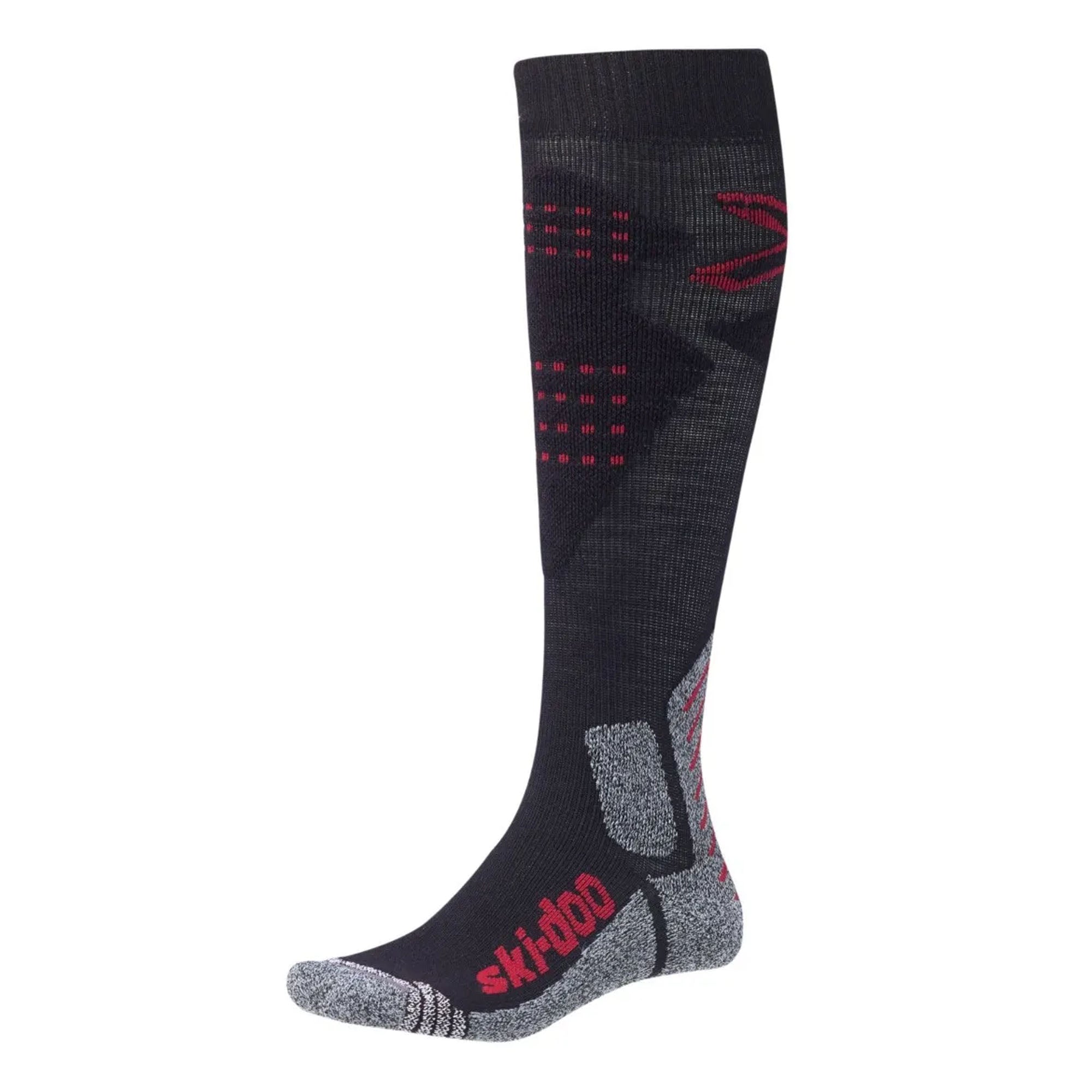 BRP Ski-Doo Performance Midweight Snowmobile Socks Brick Mens