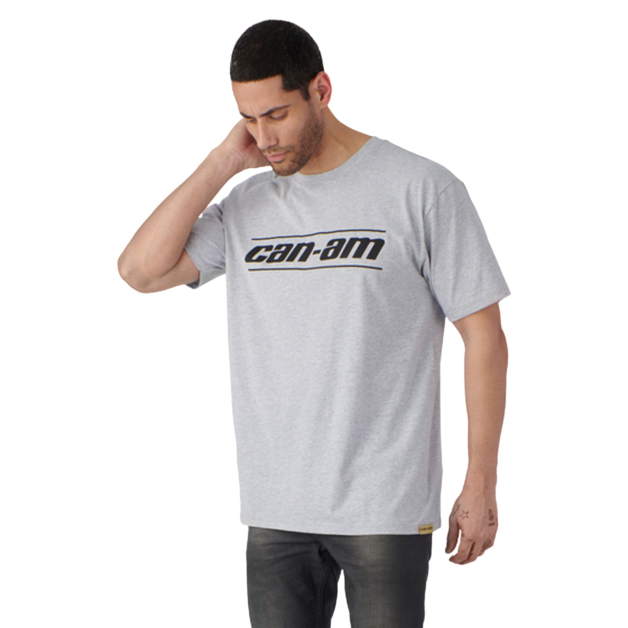 BRP Can-Am Mens Signature T-Shirt Heather Grey Mens