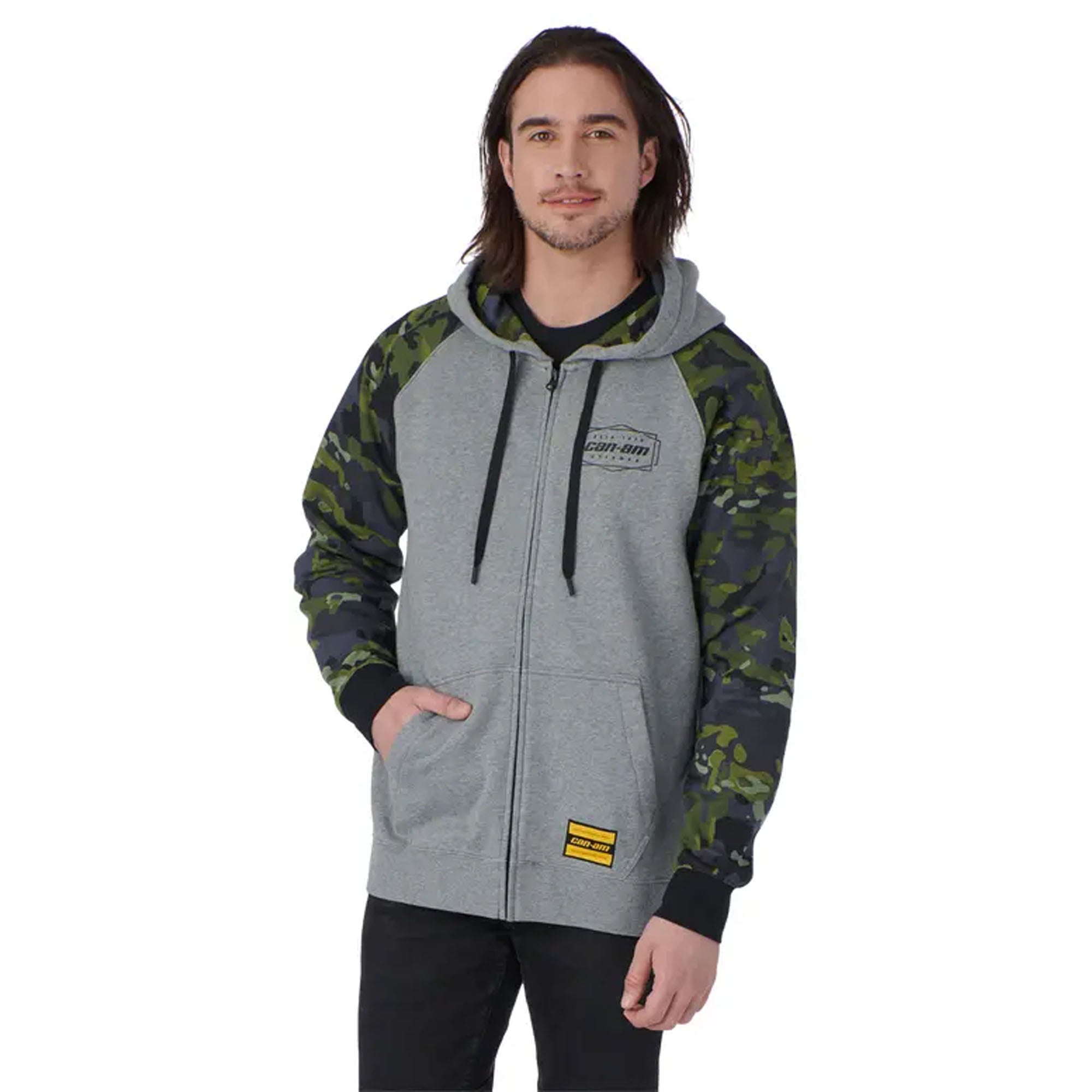 BRP Men's Can-Am Premium Hoodie Heather Charcoal Mens