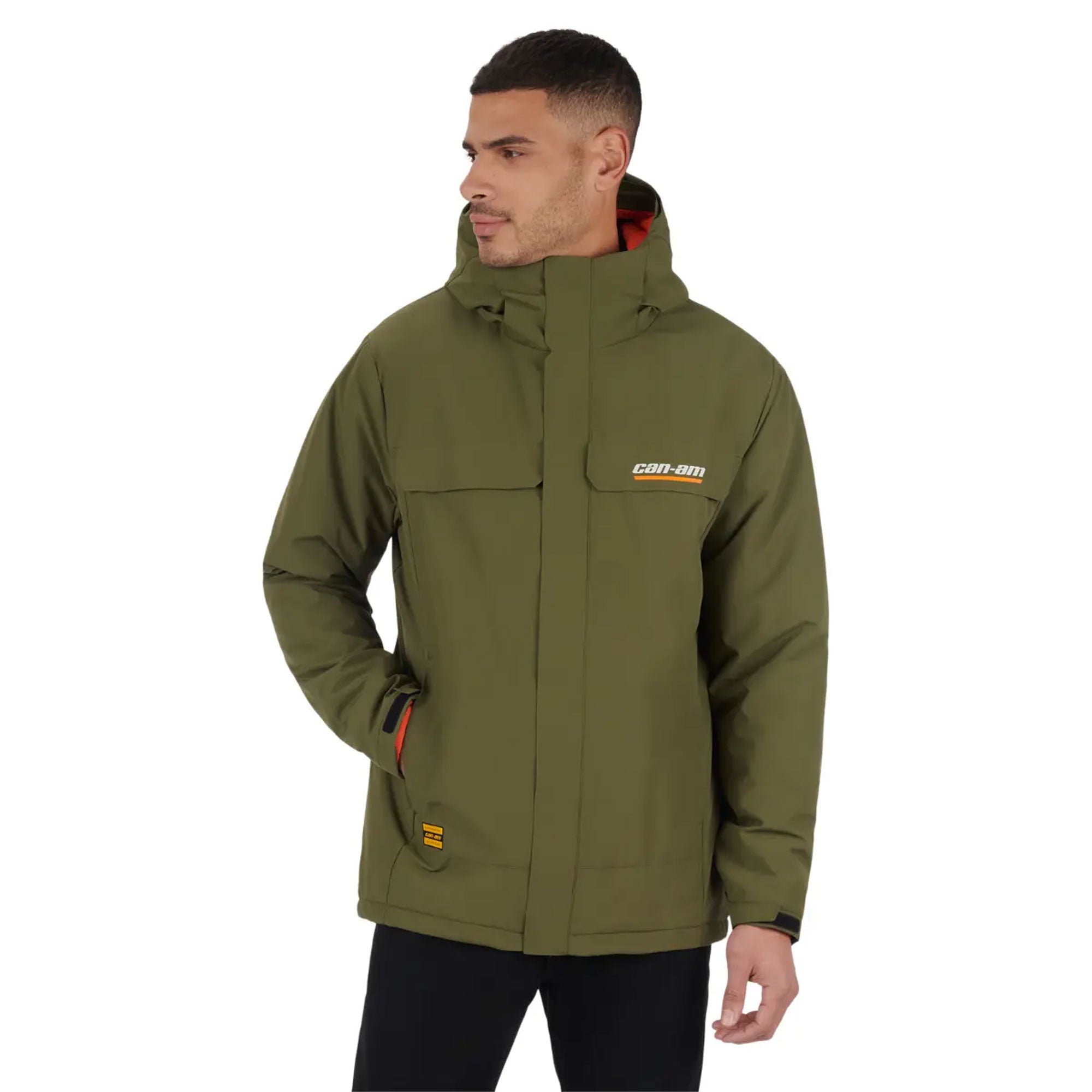 BRP Men's Hybrid Pullover Hoodie Army Green Mens