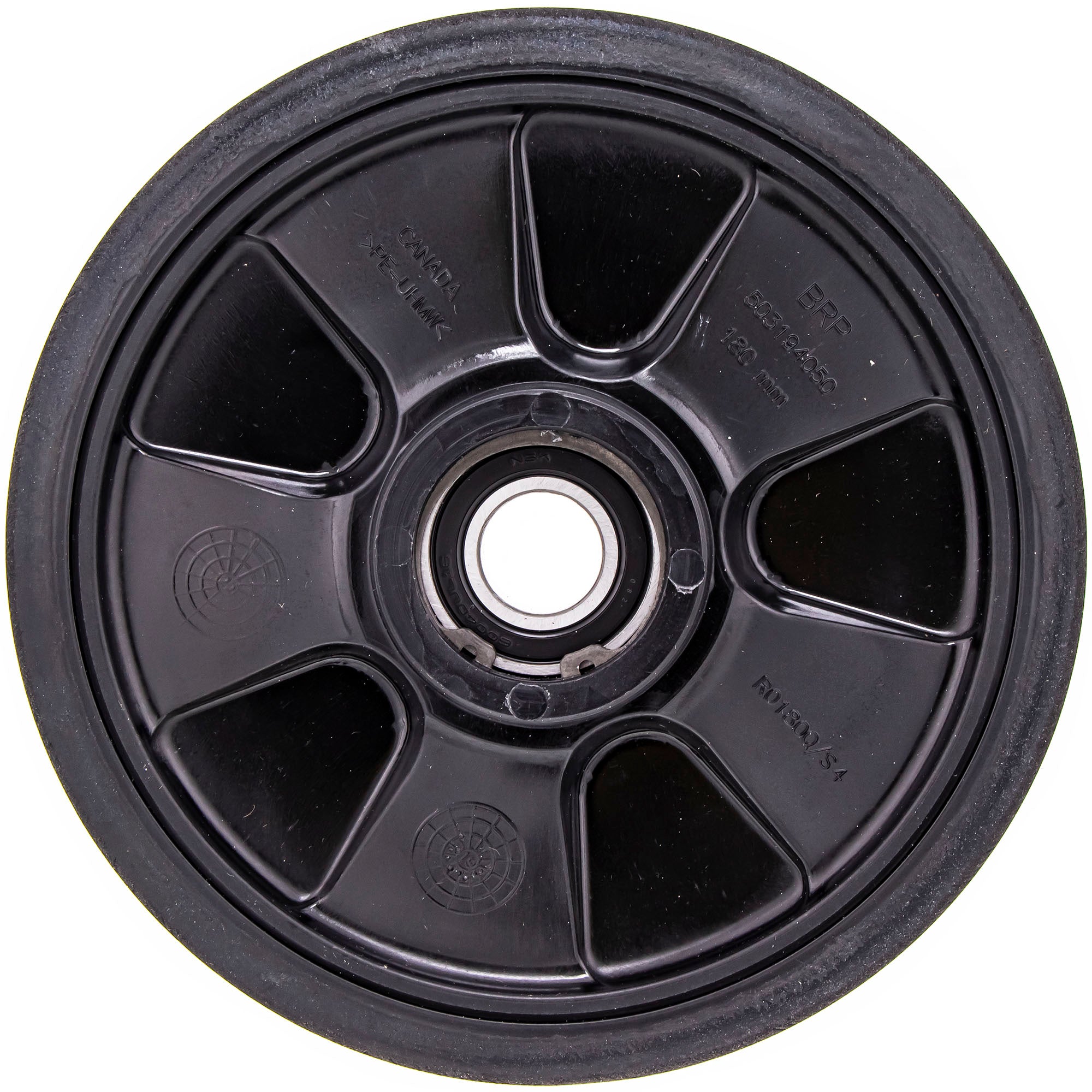 BRP 503194050 Ski-Doo OEM Deep Black Wheel Assembly Y, 180 Mm
