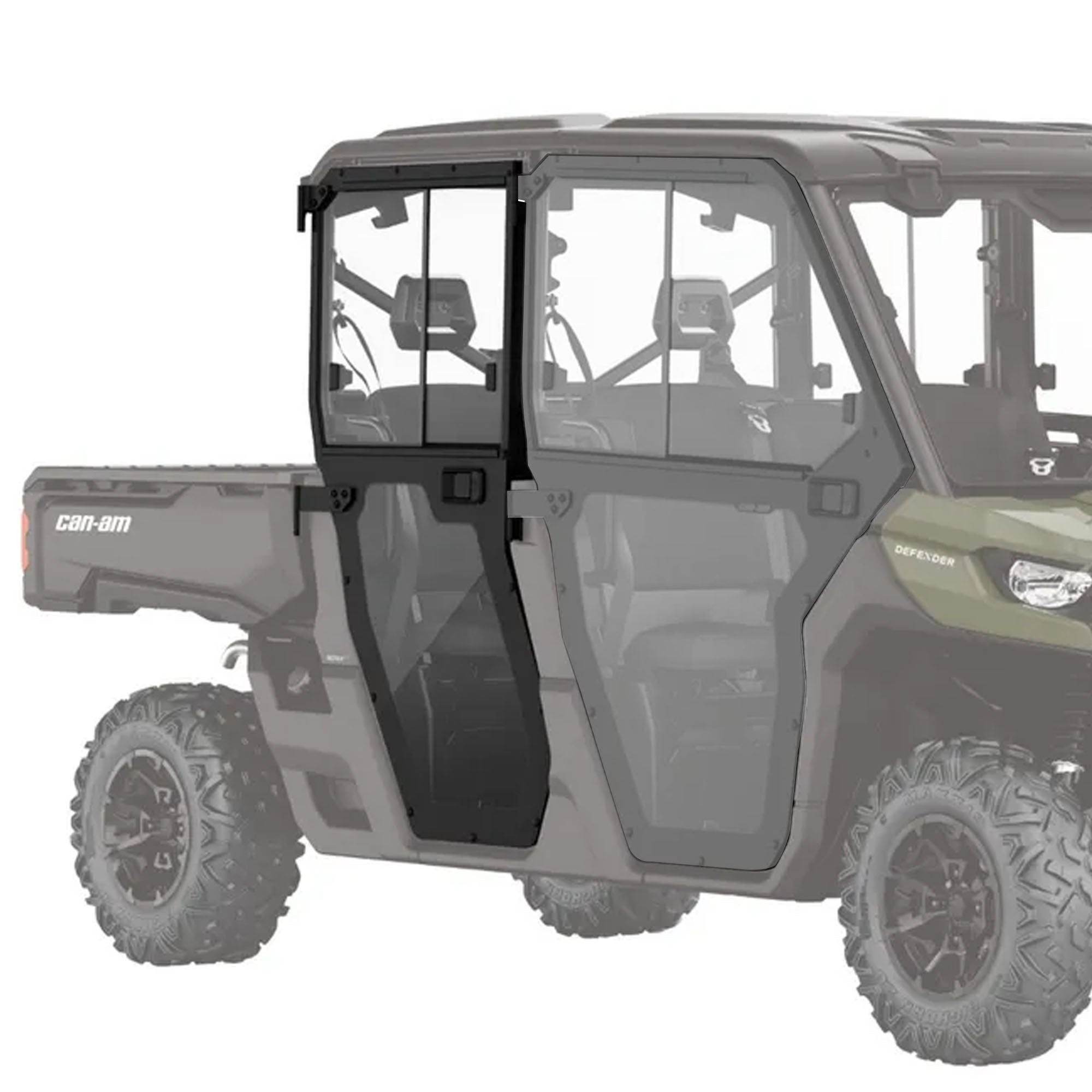 BRP Can-Am 715006262 Rear Clear Rigid Doors Defender XT Max HD9 HD7 DPS