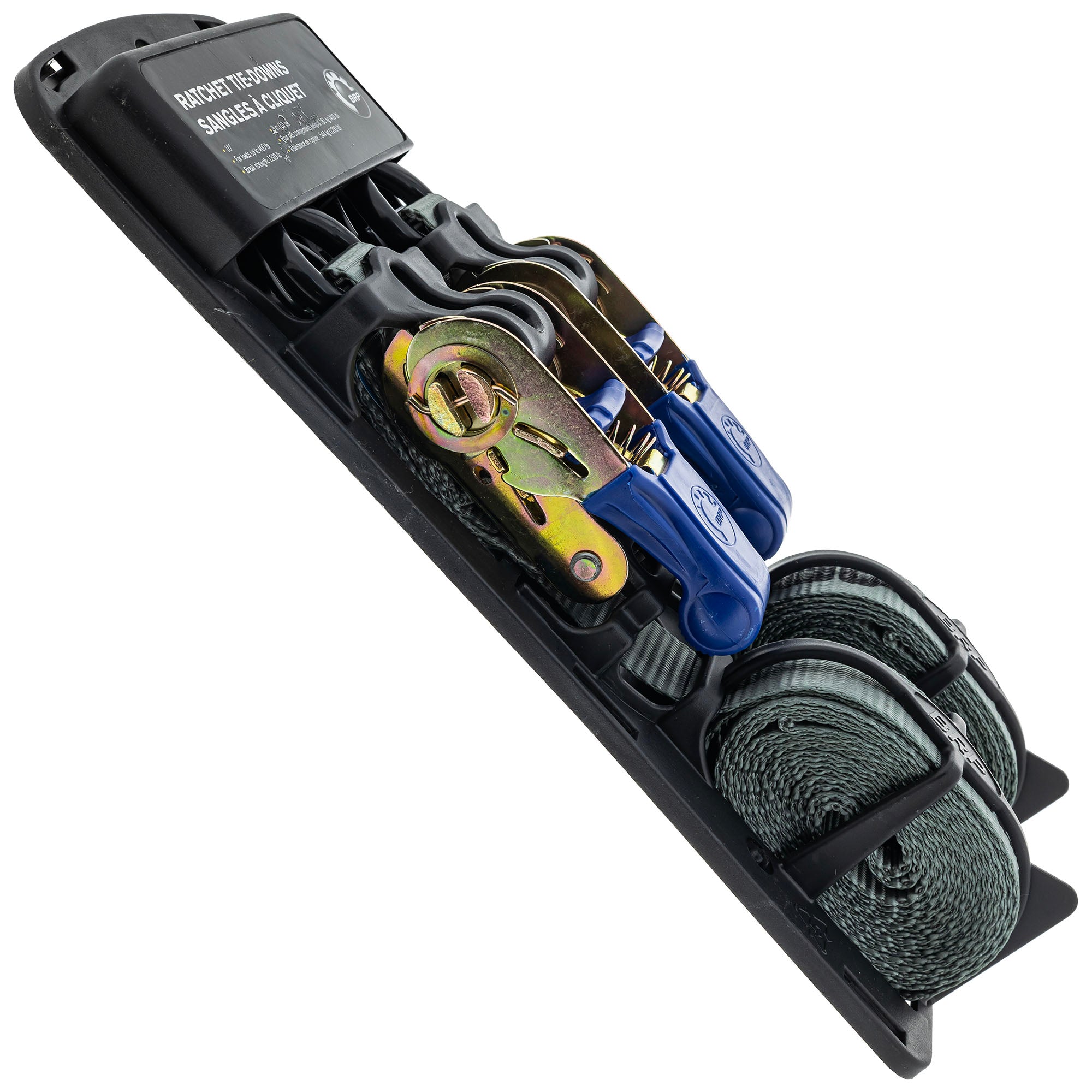 Can-Am 715008309 Black Grey Ratchet Tie Downs Commander Defender Maverick X3 Trail Sport