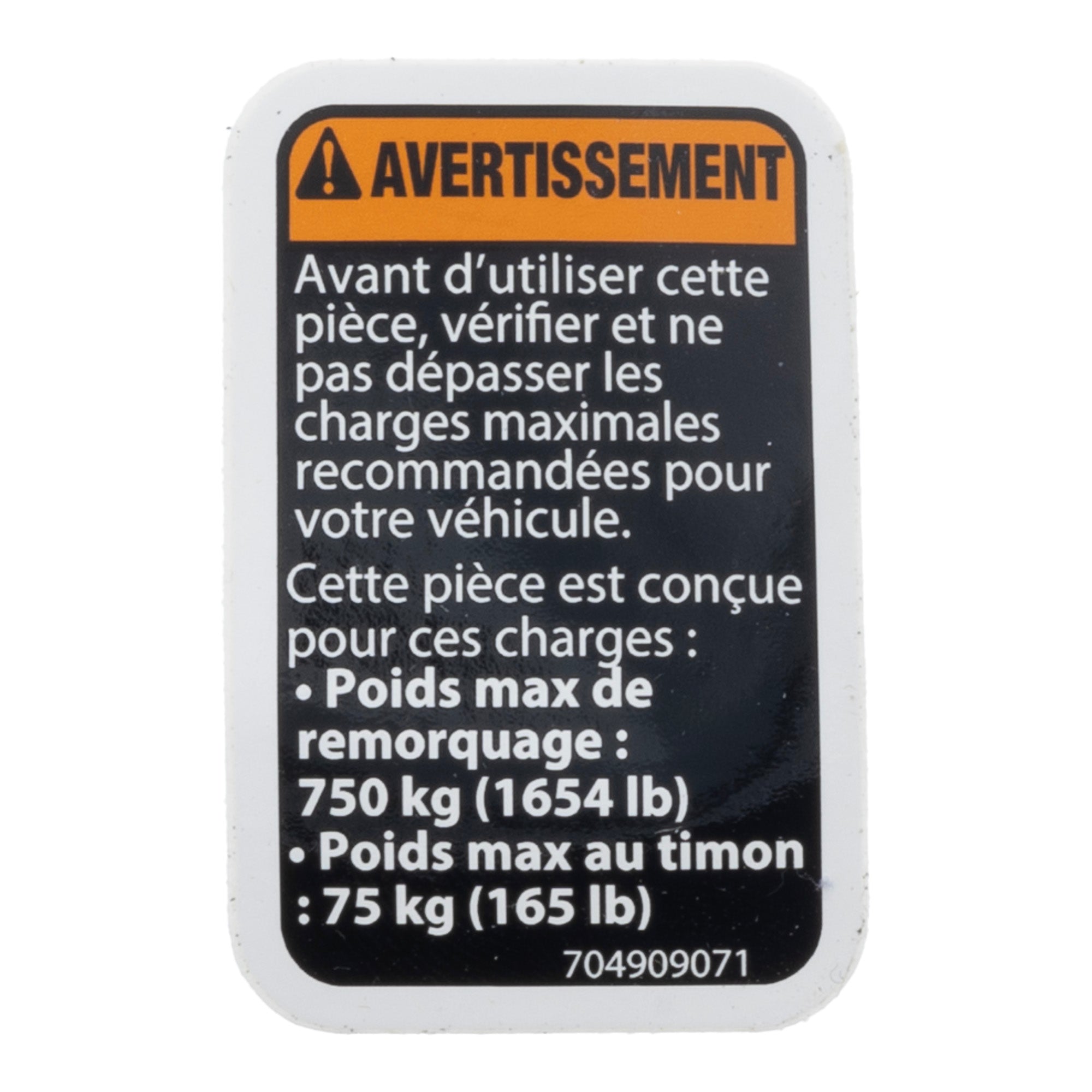 Can-Am 715008350 Front and Rear Hitch Drawbar G2 G2L G2S Defender Commander Maverick MAX