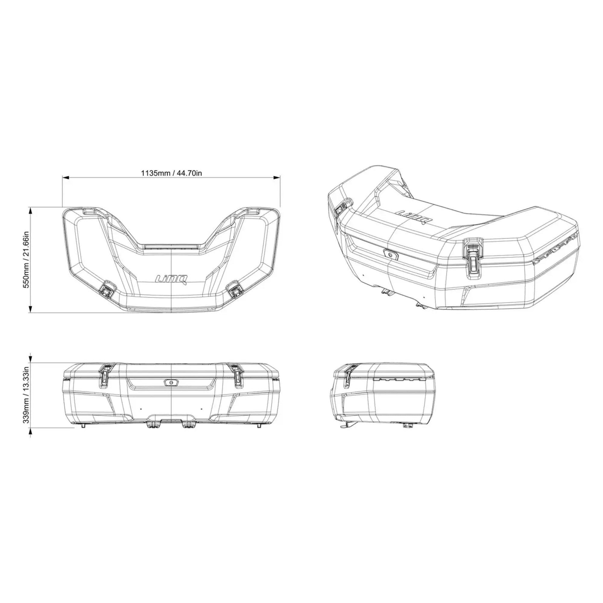 Can-Am LinQ 23 US Gal (87 L) Trunk Box 715009312