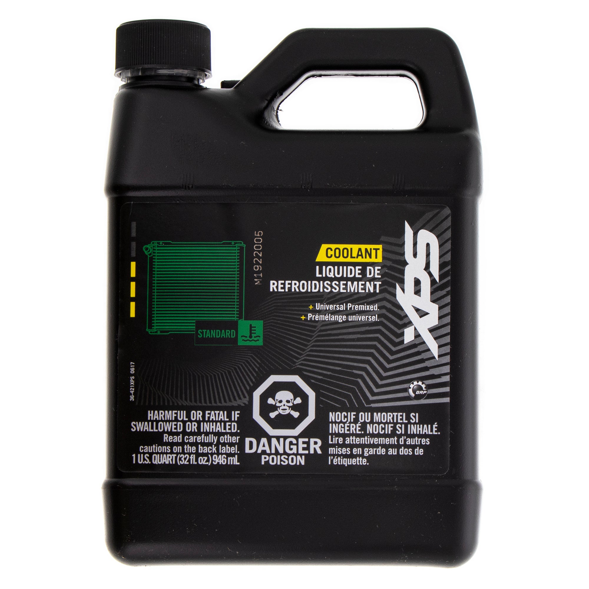 BRP Can-Am 779149 XPS Green Pre-Mixed Coolant 1 Quart Quest Traxter Skandic 500