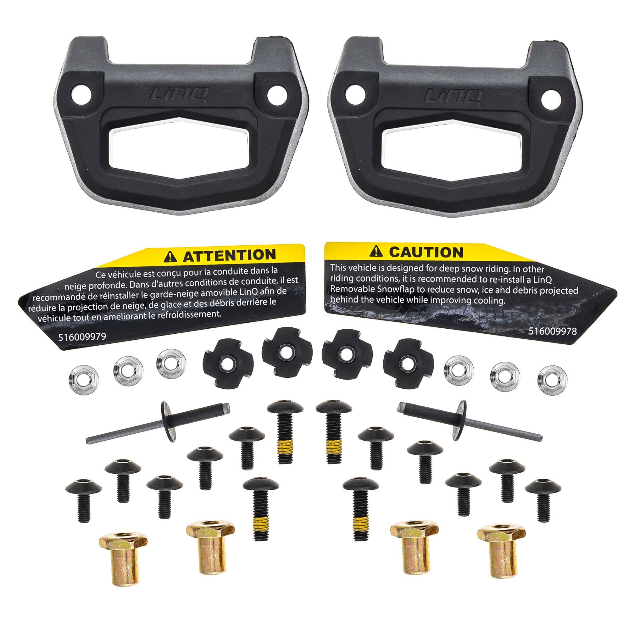 Ski-Doo Black LinQ Removable Snowflap 860201914