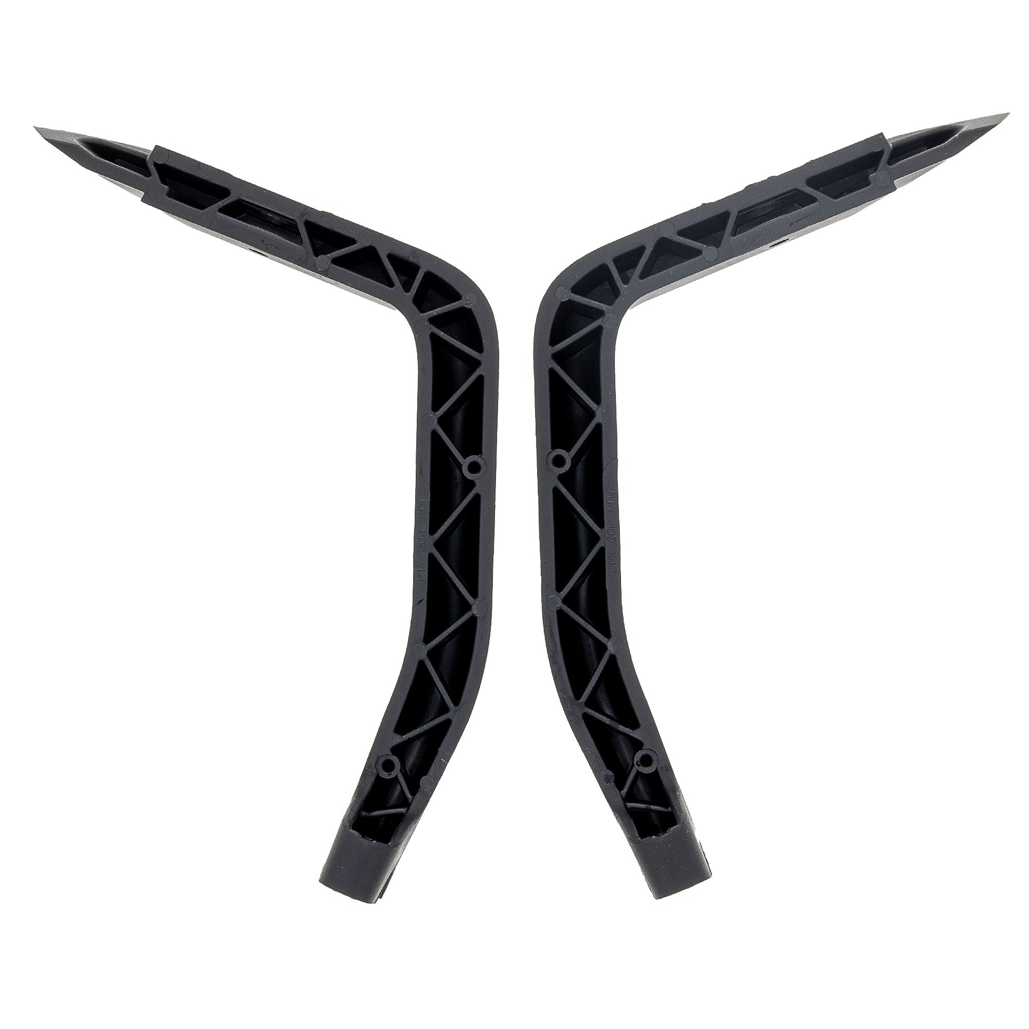 Ski-Doo 860202636 BRP XL Handguards Sleek Style Black Grey Interchangeable Caps