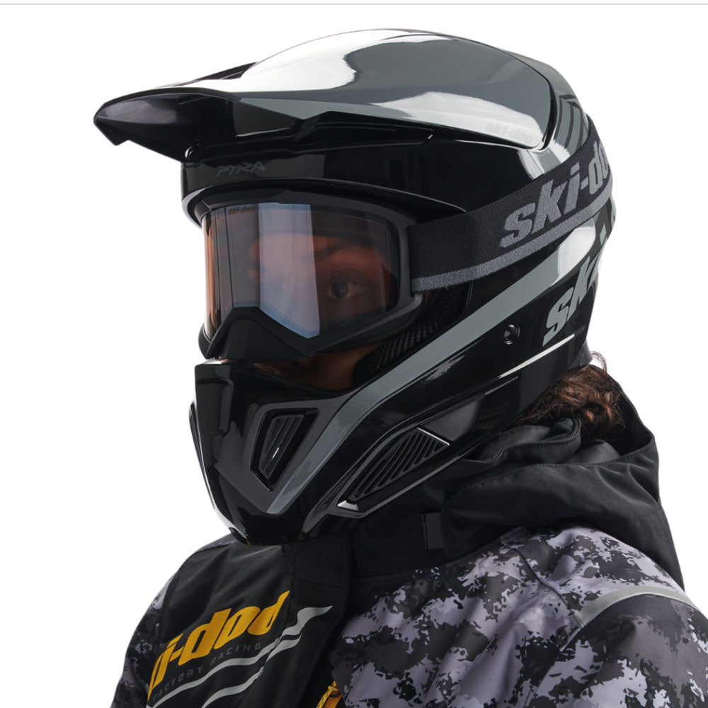 Ski-Doo Pyra X-Team Edition Snowmobile Helmet Charcoal Grey