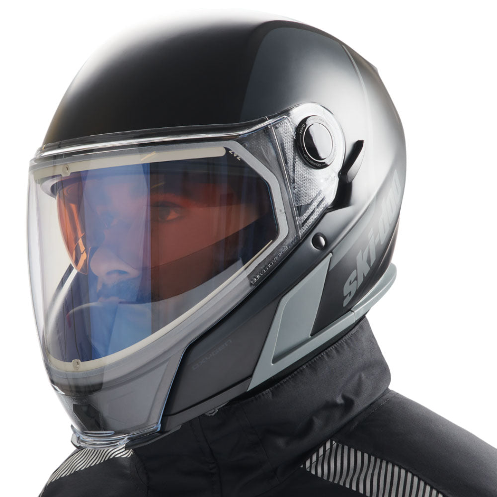 Ski-Doo Oxygen Snowmobile Full Face Helmet Charcoal Grey