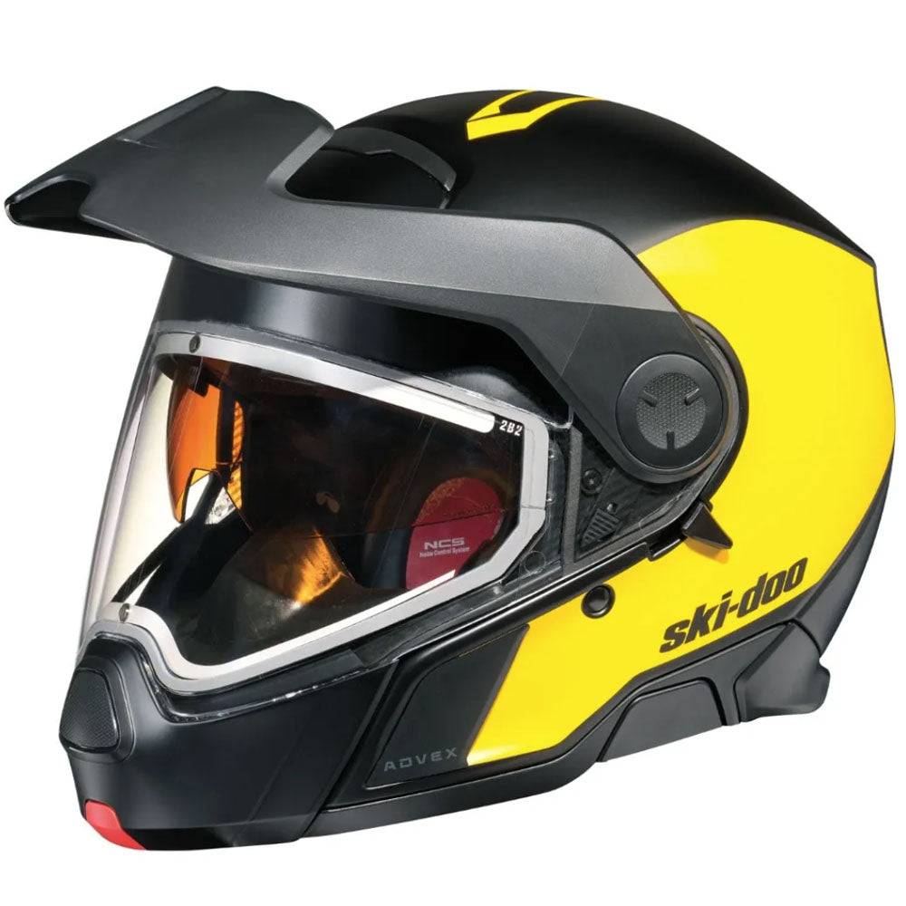 full face ski snowboard helmet Ski-Doo Advex Sport Radiant Full Face Snowmobile Helmet Yellow