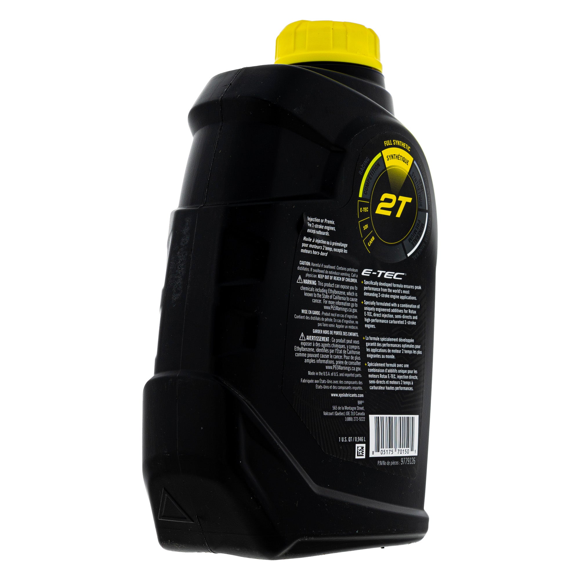 Ski-Doo 9779126 BRP Can-Am XPS 2-Stroke Full Synthetic Oil 1 Qt E-Tec Rotax