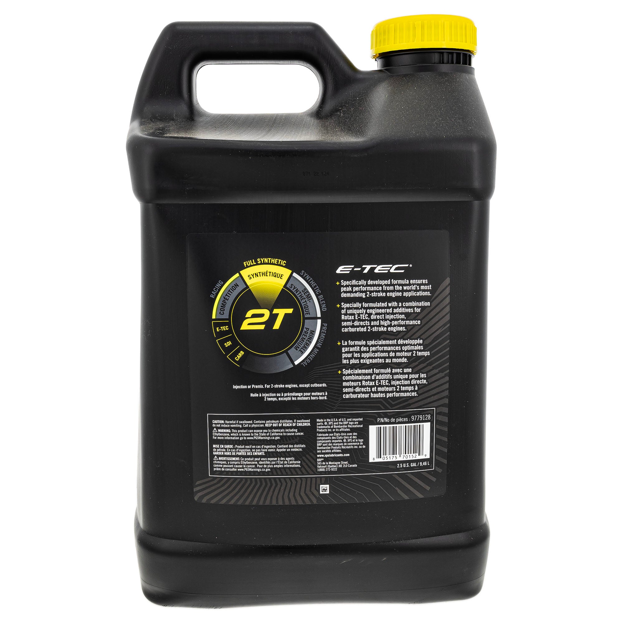 Ski-Doo 9779128 Can-Am 2.5 Gallon XPS 2-Stroke Full Synthetic Oil OEM BRP 600 850 E-Tec