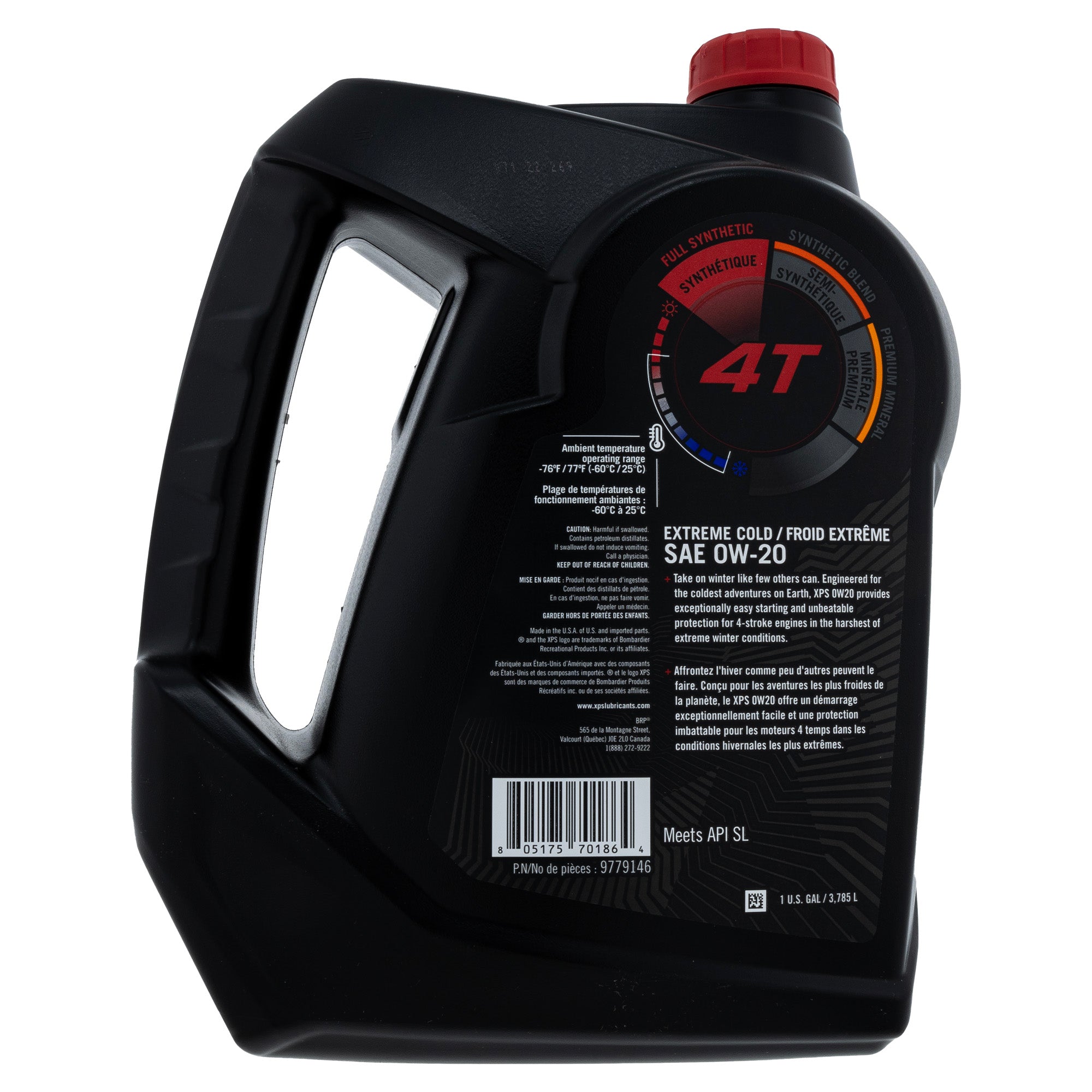 BRP 9779146 Can-Am XPS 4-Stroke Extreme Cold Grade Full Synthetic Oil Ski-Doo