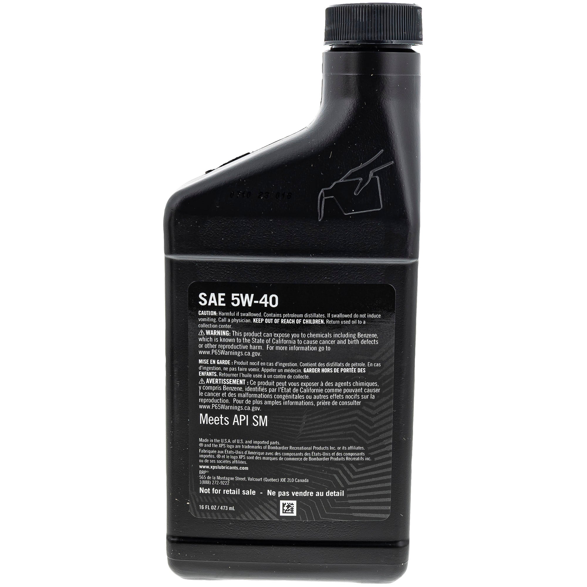 Can-Am 9779256 BRP 4T 5W-40SAE Synthetic Blend XPS Oil Change Kit Rotax 450cc