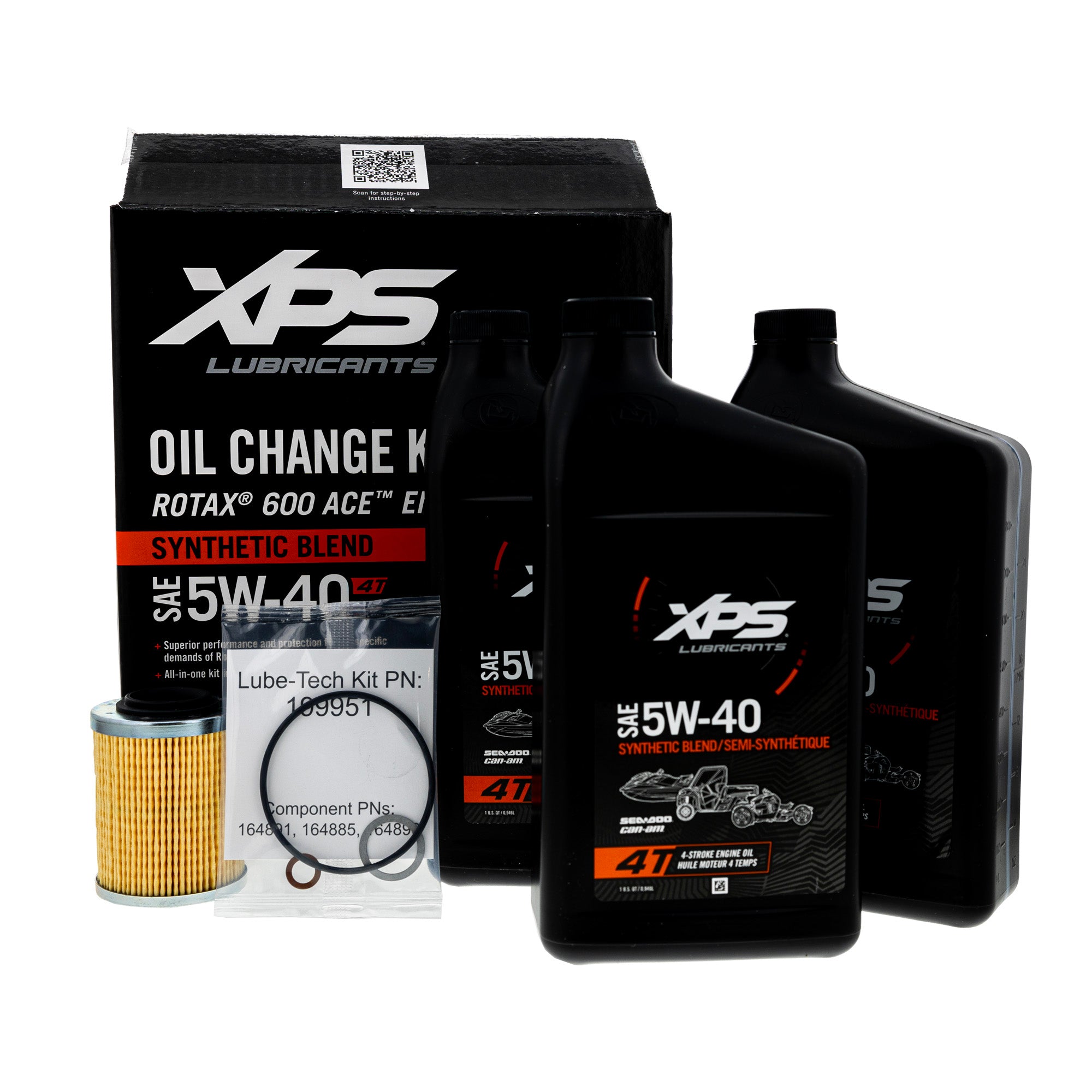 BRP Can-Am 9779298 5W-40 Synthetic Blend Change Kit ACE 600 779298 9779298
