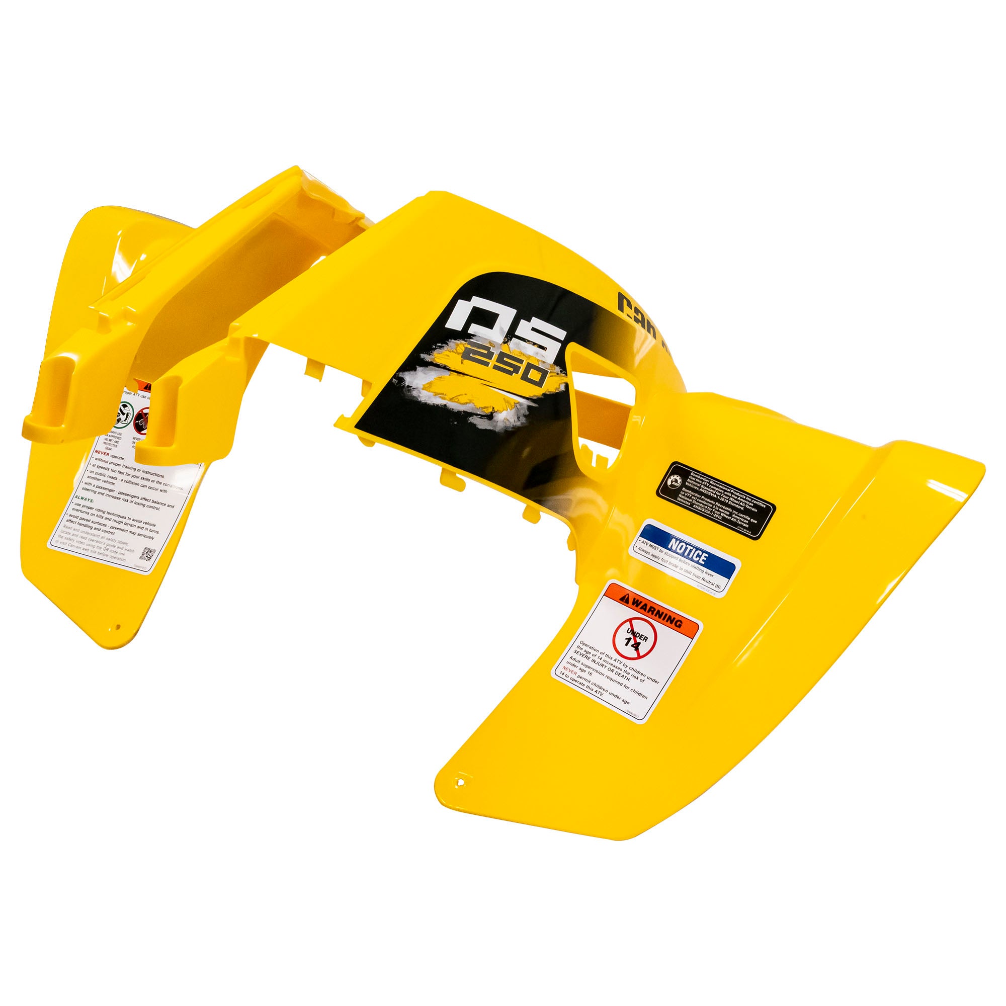 BRP S6110GRCBK00ZY Can-Am Yellow Front Fender 2007-2017 DS250 ATV S6110GRCA700 Genuine OEM