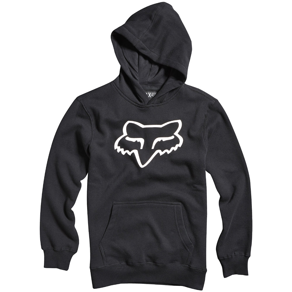 Fox Racing Boys Black Legacy Pullover Hoodie Soft Comfy Warm Fleece Sweatshirt