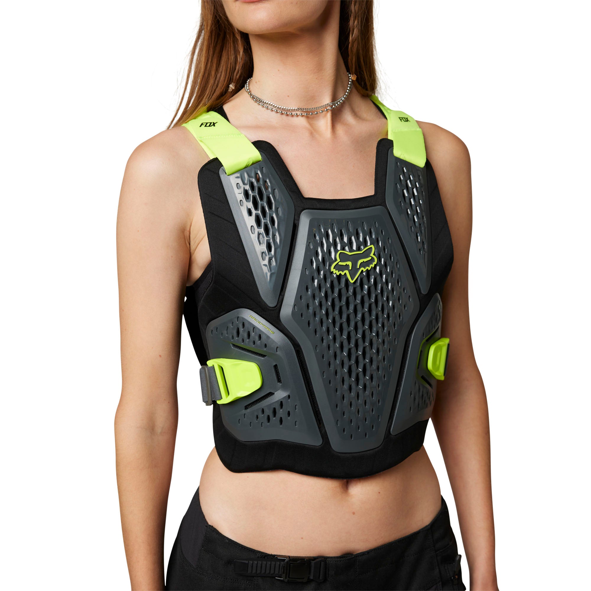 Fox Racing Raceframe Roost Offroad Chest Protector Dark Shadow Grey