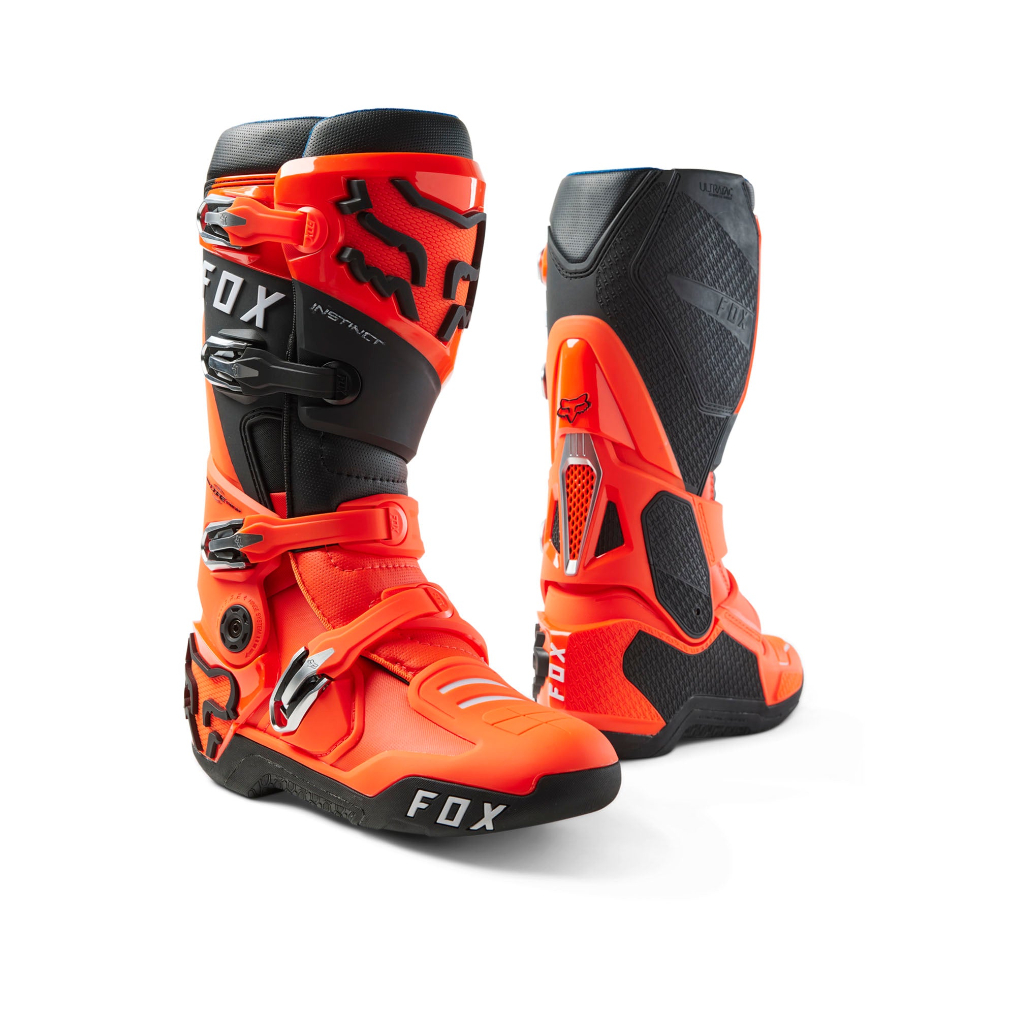 Fox Racing Instinct Motocross Boots Flo Orange Mens
