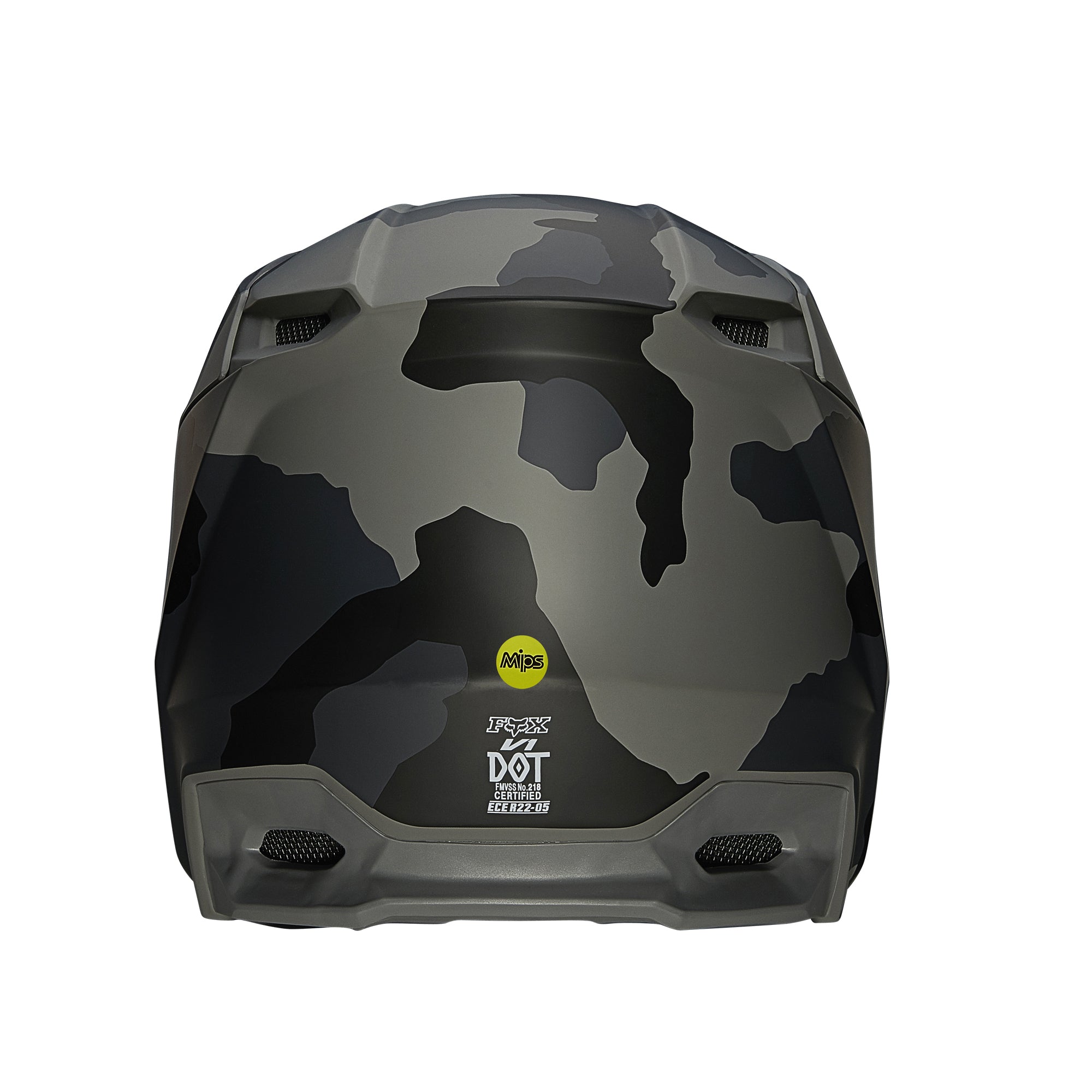 Fox Racing Youth V1 Trev Open Face Offroad Helmet Black Camo
