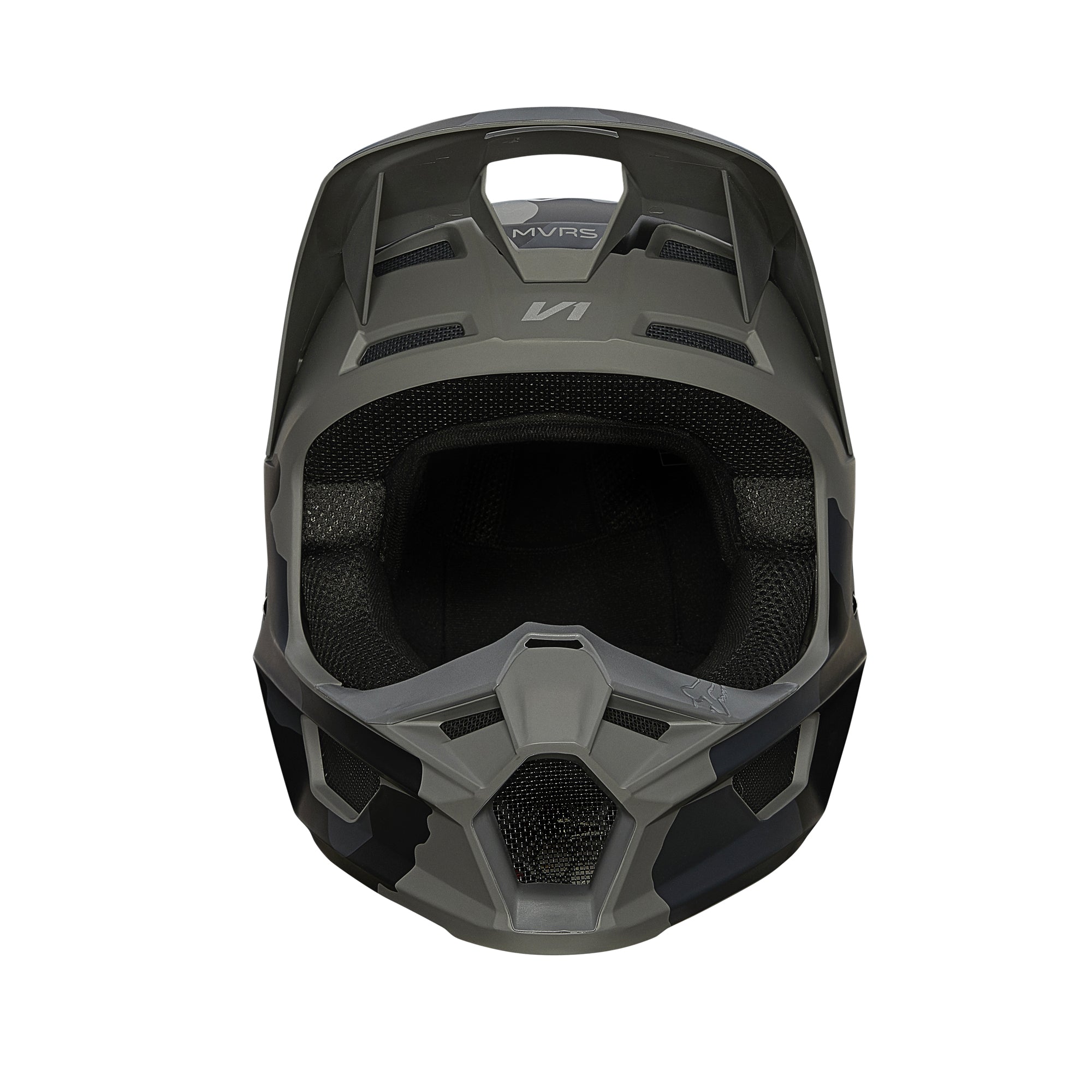 Fox Racing Youth V1 Trev Open Face Offroad Helmet Black Camo