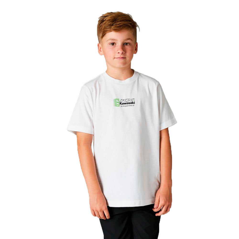 Fox Racing Youth Kawasaki Tee Optic White Unisex-child