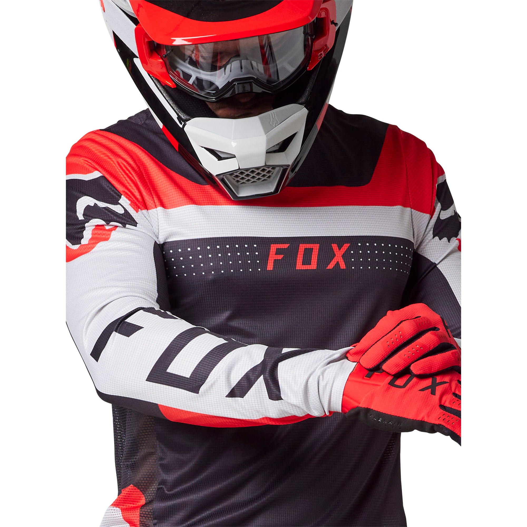 Fox Racing Flexair Efekt Offroad Motocross Jersey Flo Red Black