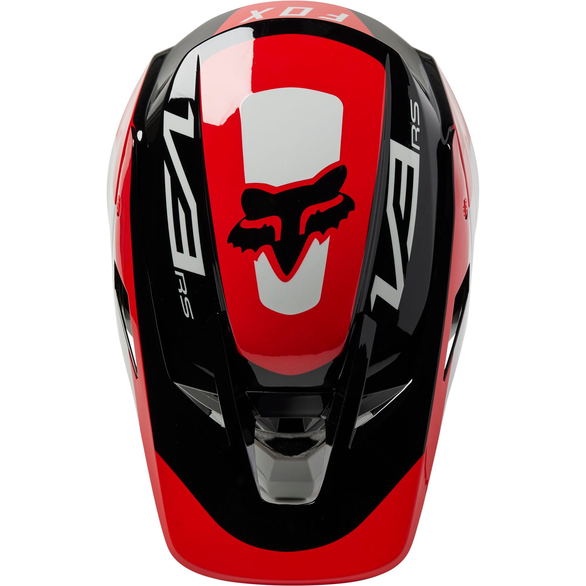 Fox Racing V3 RS Efekt Open Face Offroad Helmet Florescent Red