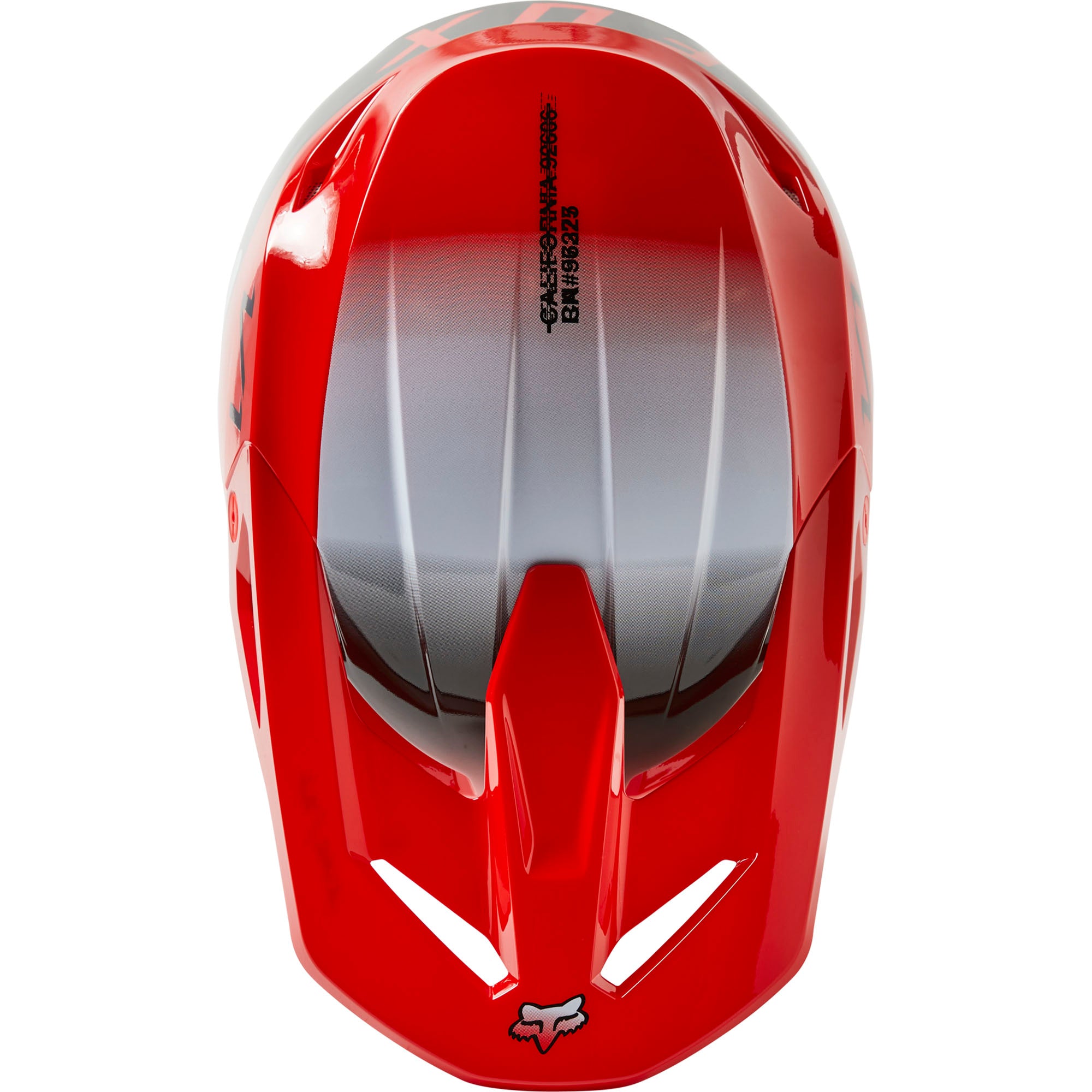 Fox Racing Youth V1 Toxsyk Open Face Offroad Helmet Fluorescent Red