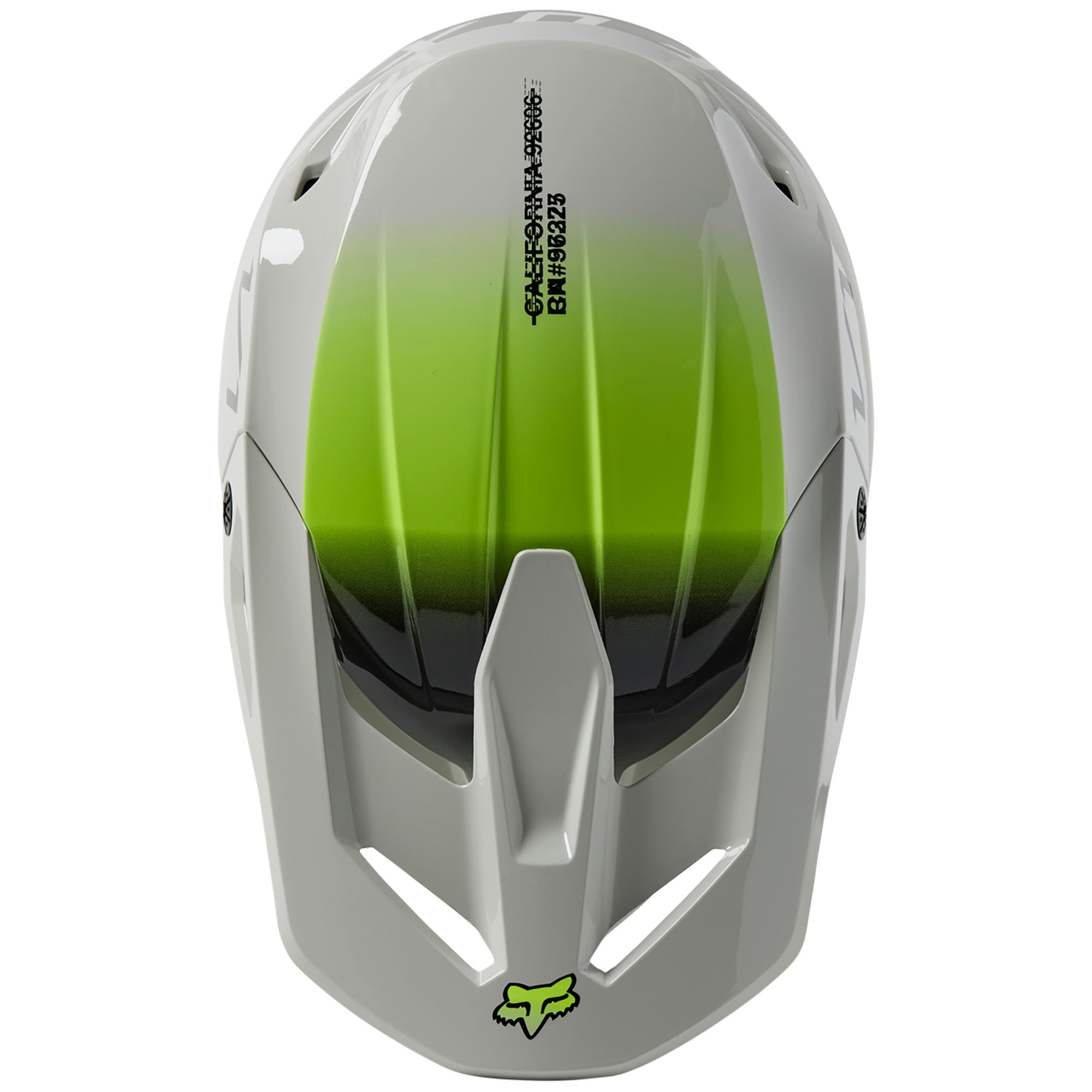 Fox Racing Youth V1 Toxsyk Open Face Offroad Helmet Steel Grey