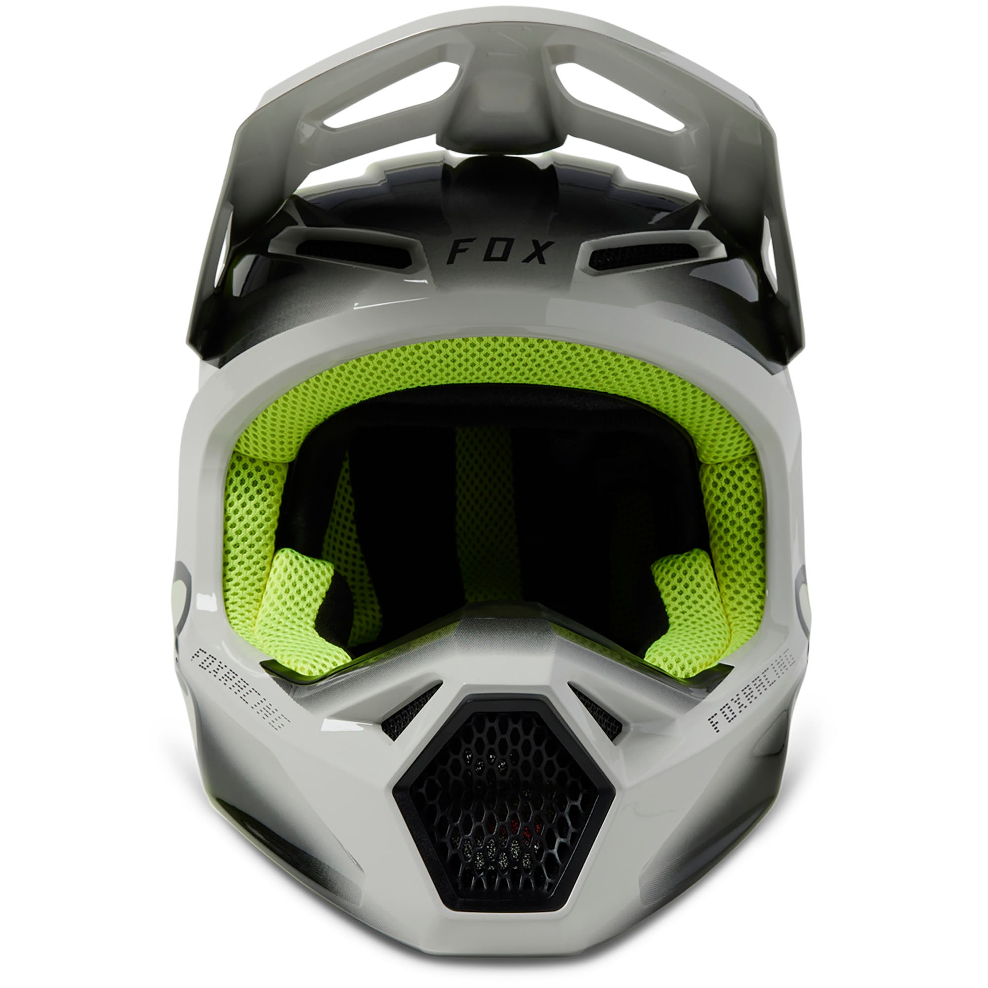 Fox Racing Youth V1 Toxsyk Open Face Offroad Helmet Steel Grey