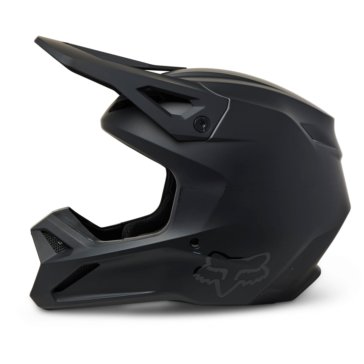Fox Racing Youth V1 Matte Black Motocross Helmet 29739-255-YL alternate view