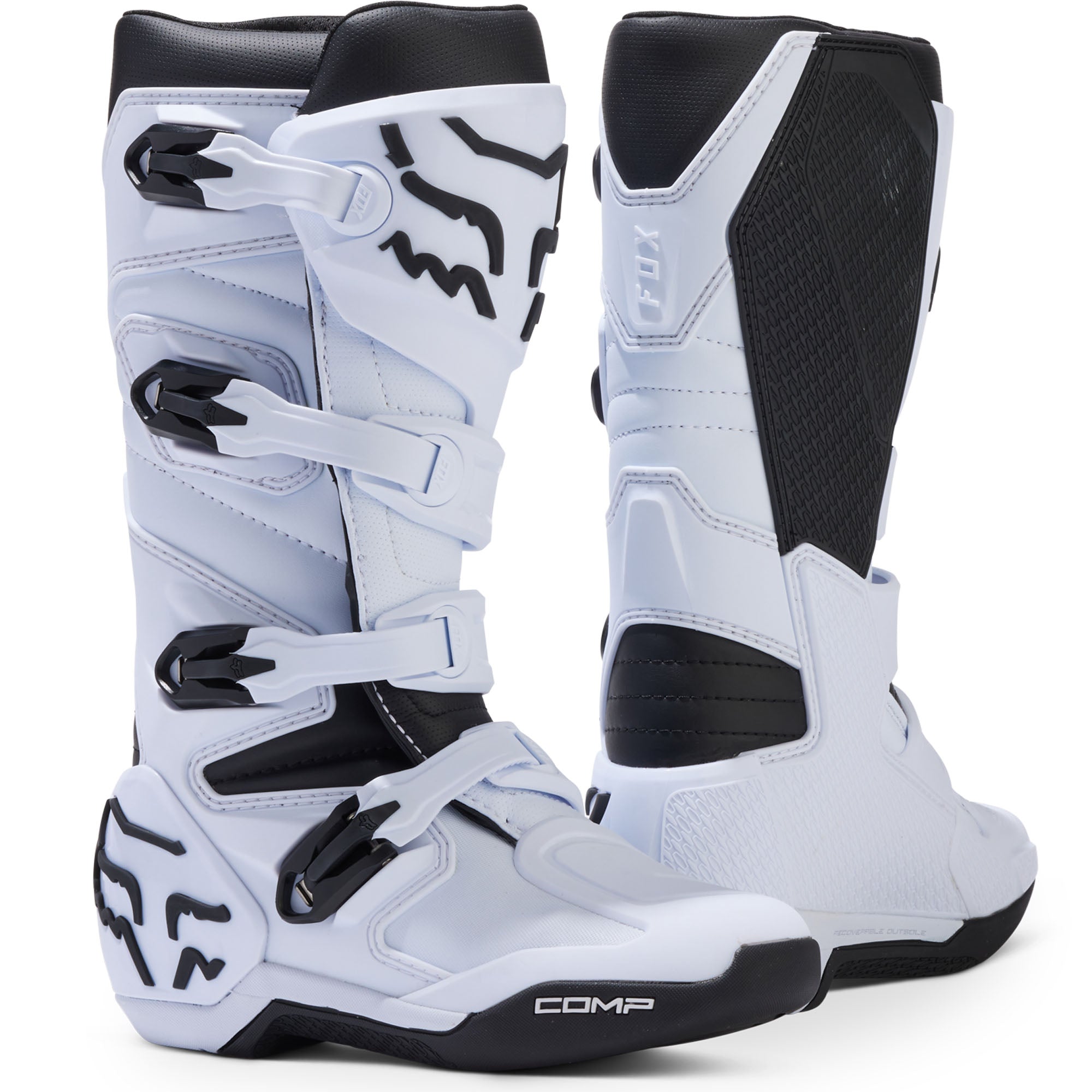 Fox Racing Youth Comp Offroad Boots White Youth