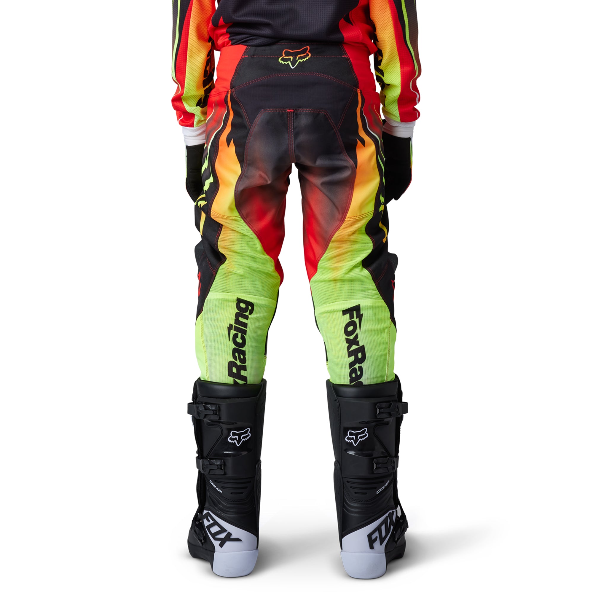 Fox Racing 180 Youth Statk Offroad Pants Flo Red