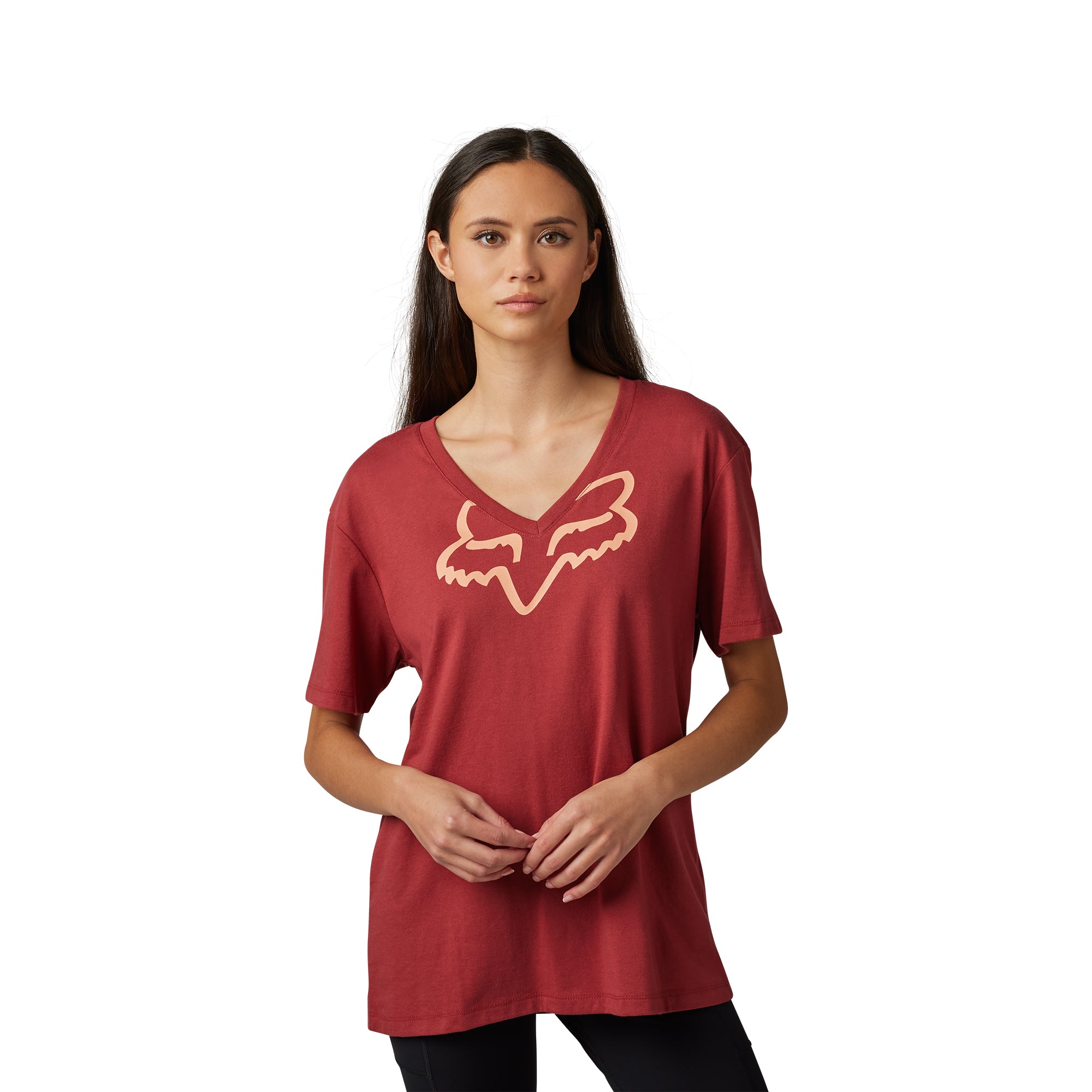 Fox Racing Boundary Short Sleeve Top Scarlet Womens