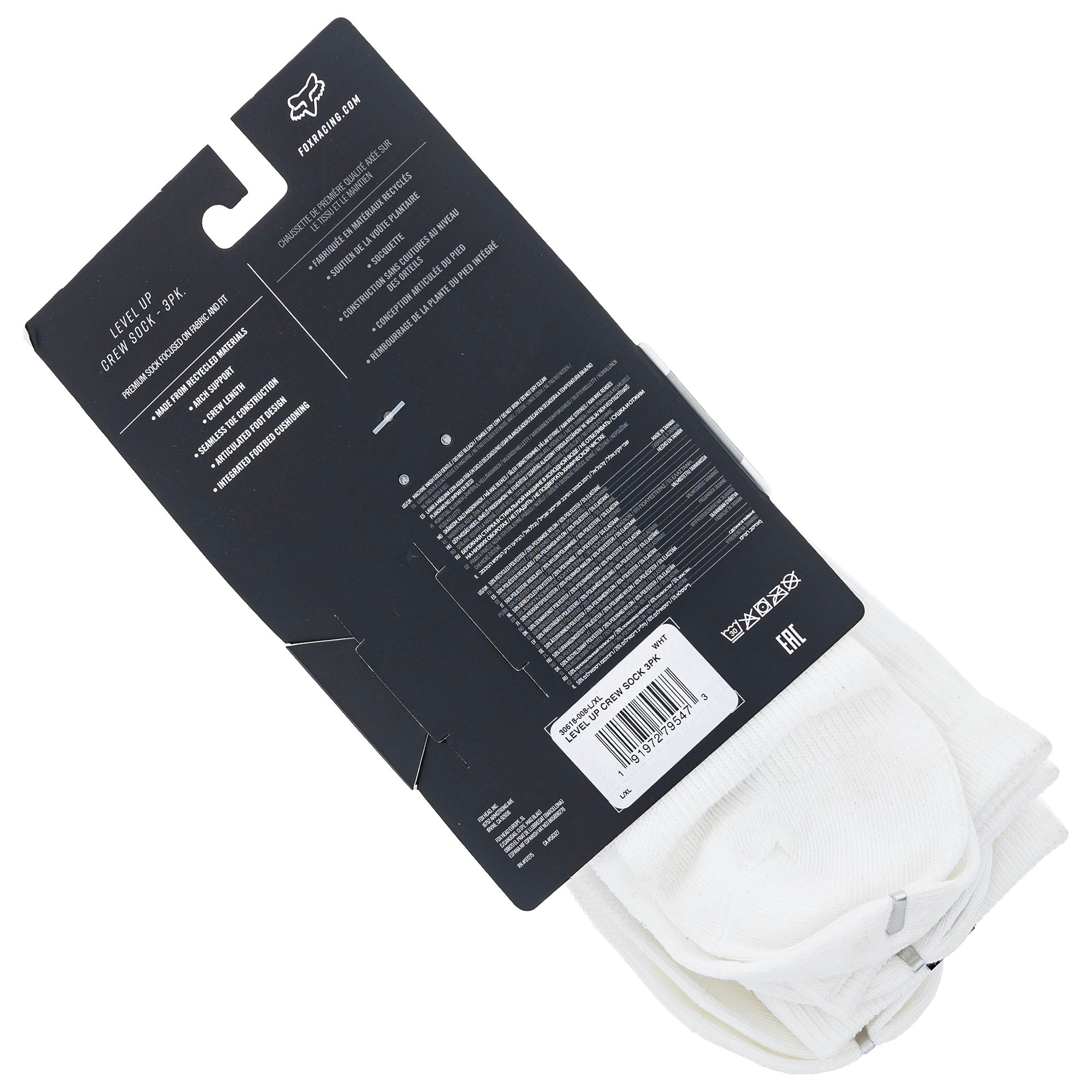Fox Racing Level Up Crew Socks 3 Pack