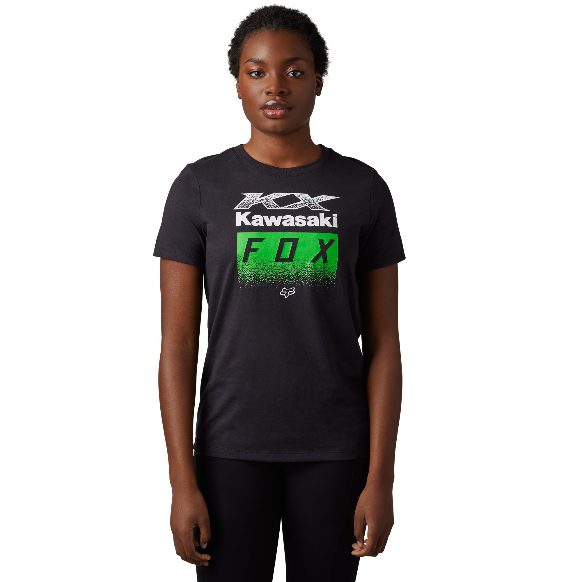 Fox Racing Kawasaki Tee Black Womens