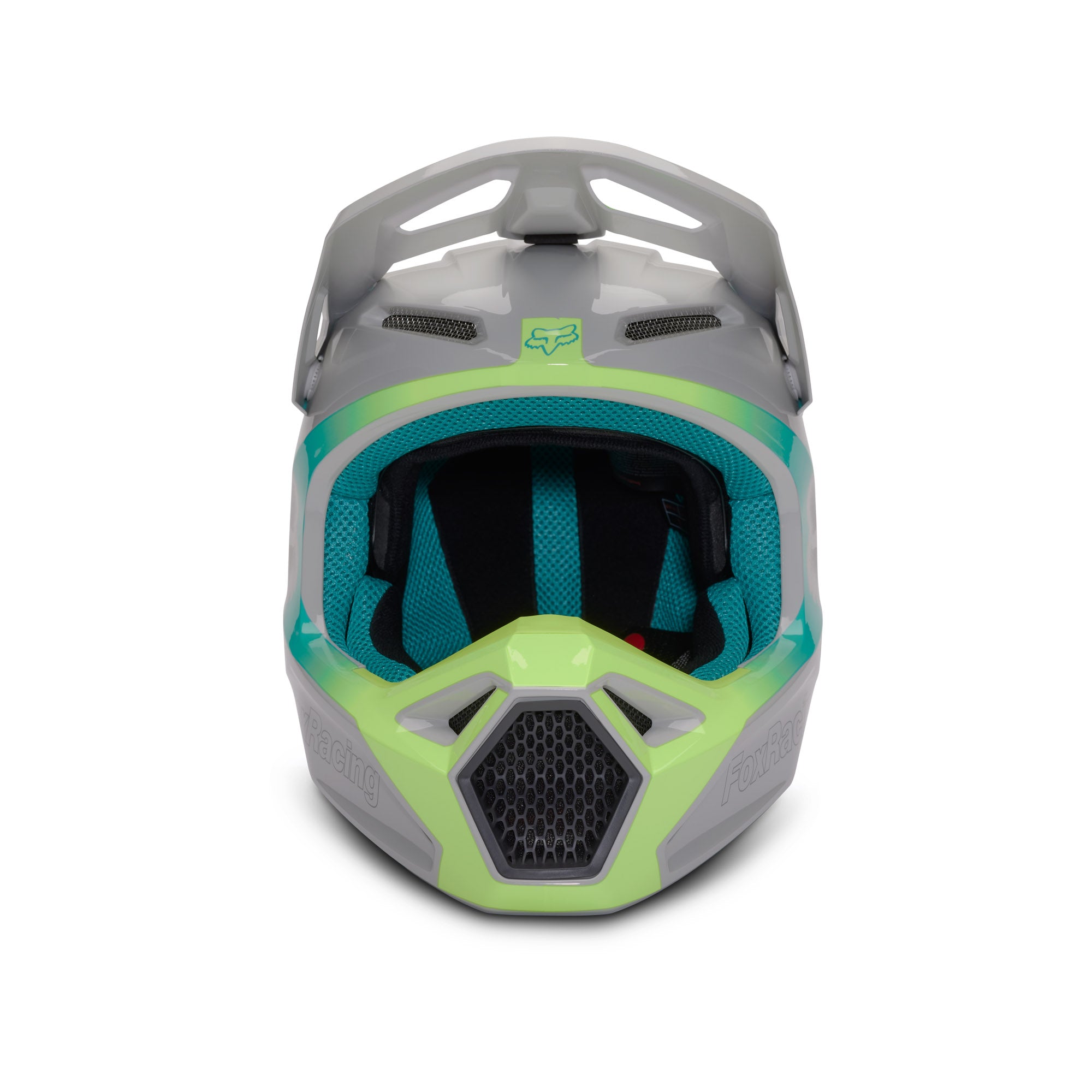 Fox Racing V1 Horyzn Open Face Offroad Helmet Light Grey