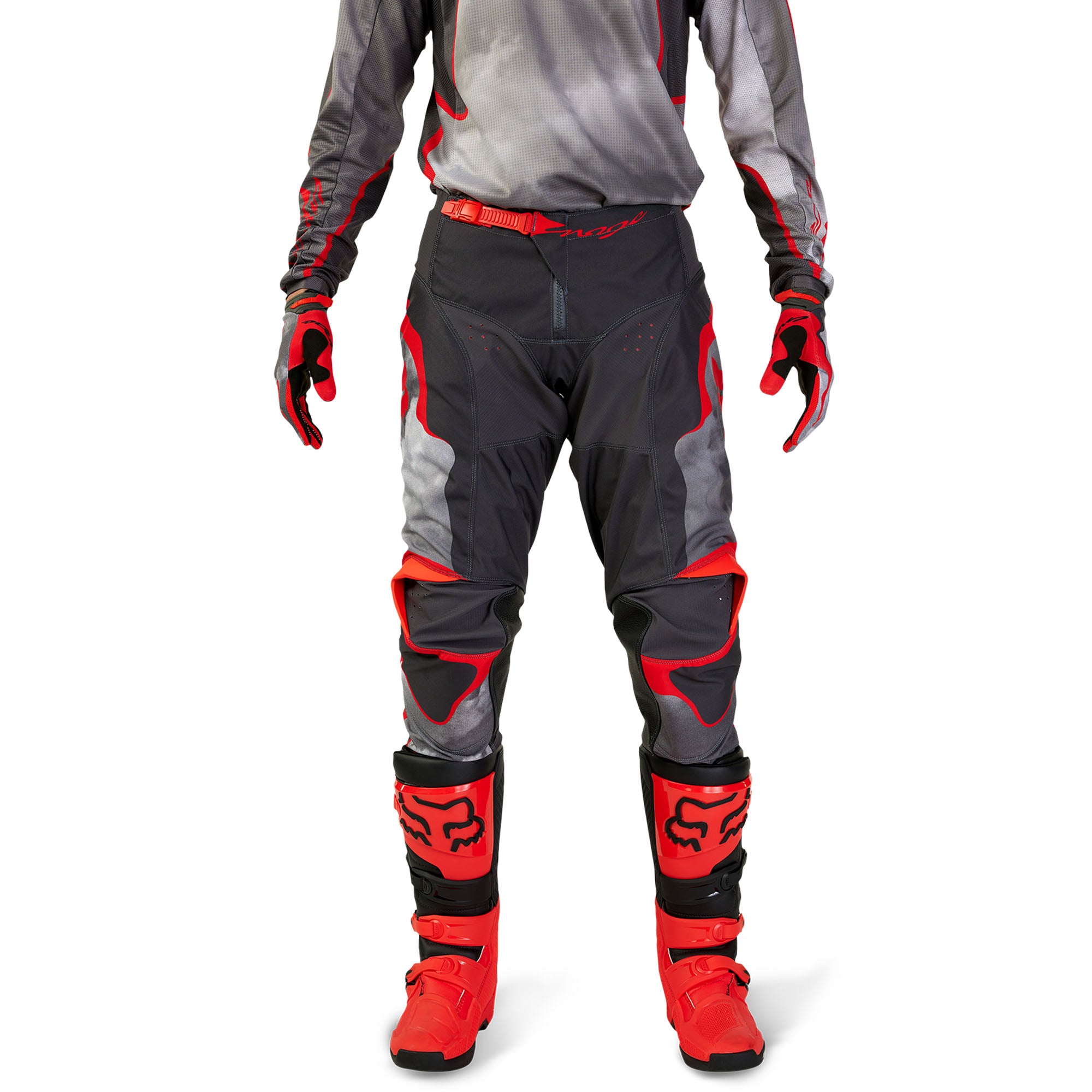 Fox Racing 180 Atlas Offroad Pants Grey/Red Mens