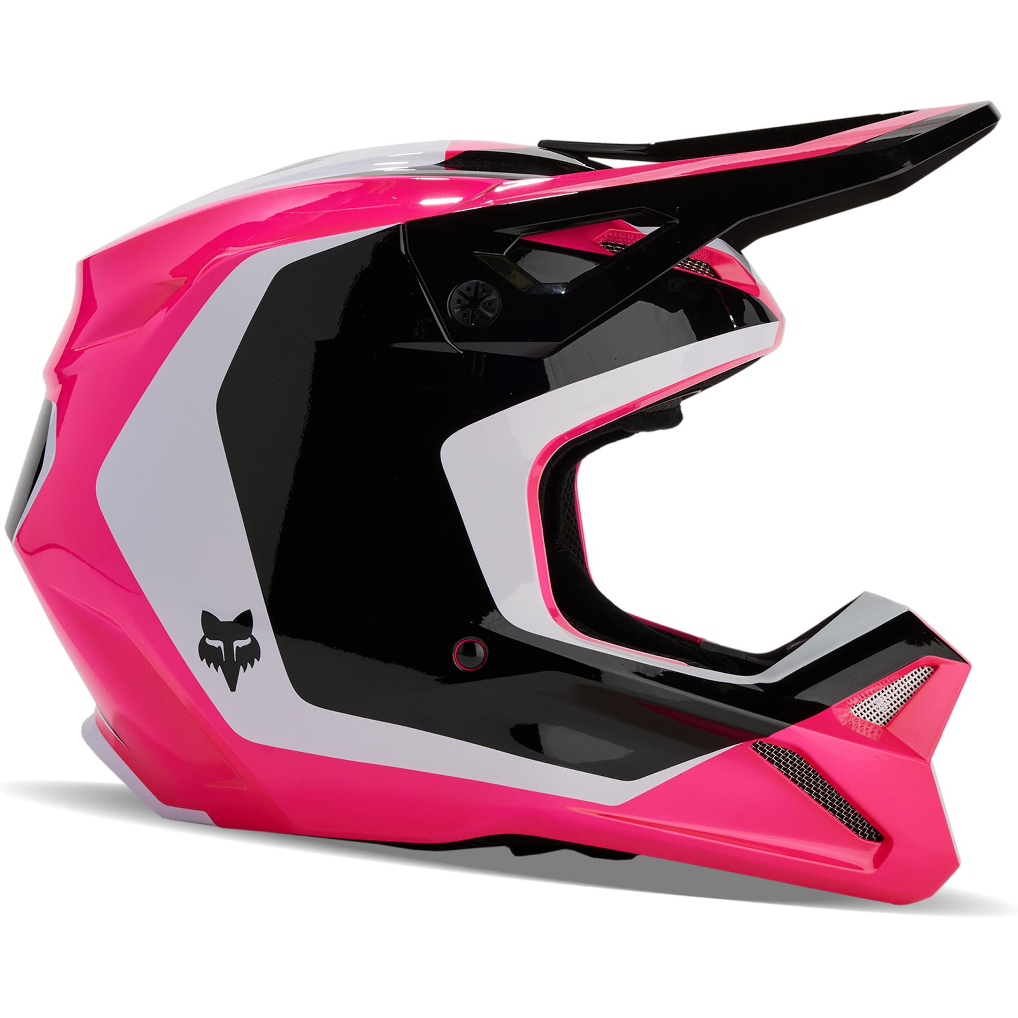 Fox Racing V1 Nitro Offroad Helmet Black/Pink Unisex-Adult