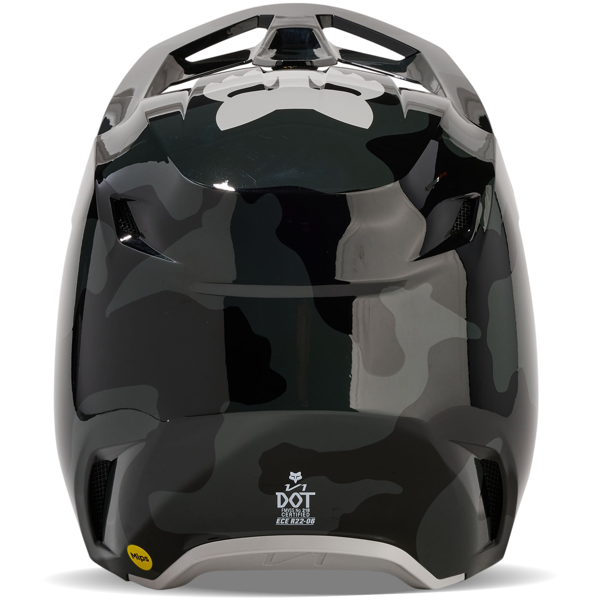 Fox Racing V1 Atlas Open Face Offroad Helmet Black Camo