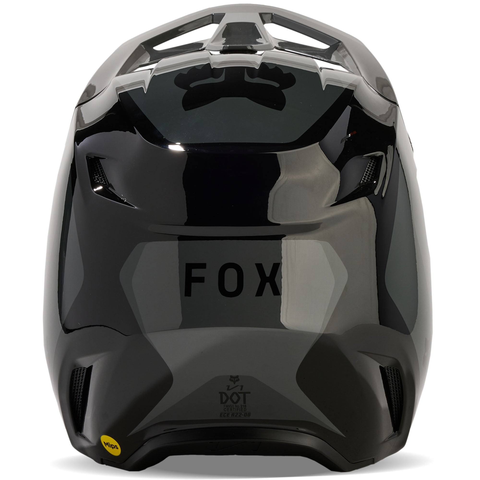 Fox Racing Youth V1 Nitro Open Face Offroad Helmet Dark Shadow Grey