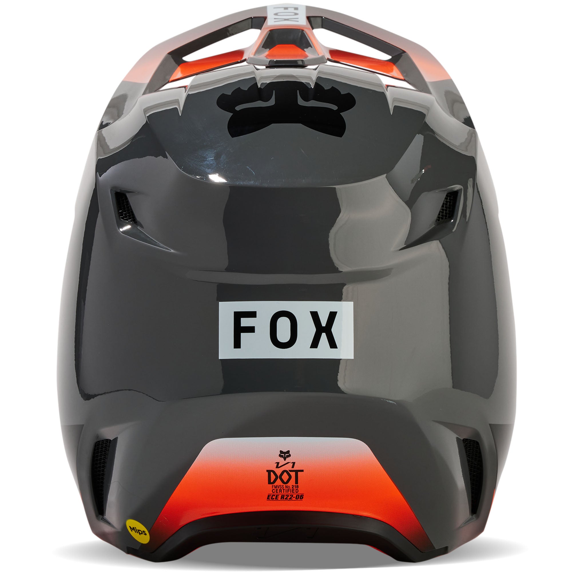 Fox Racing Youth V1 Ballast Open Face Offroad Helmet Grey