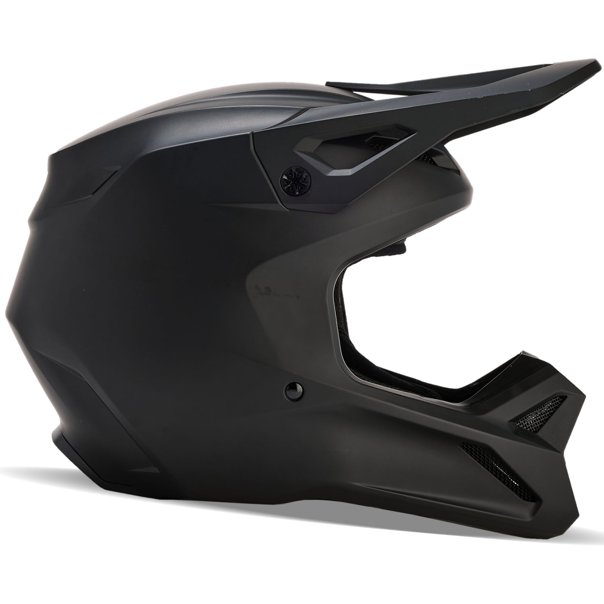 Fox Racing Youth V1 Matte Black Offroad Helmet Matte Black Unisex-Child