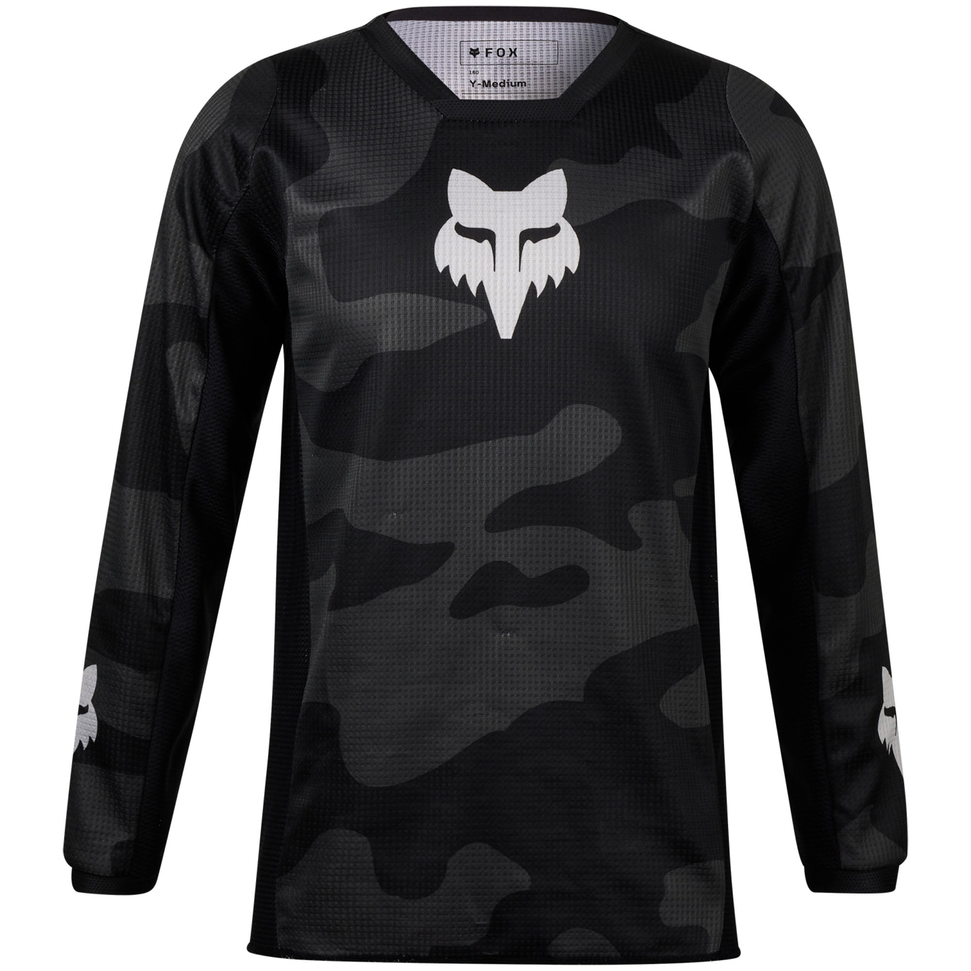 Fox Racing Youth 180 Bnkr Offroad Jersey Black Camo Unisex-Child