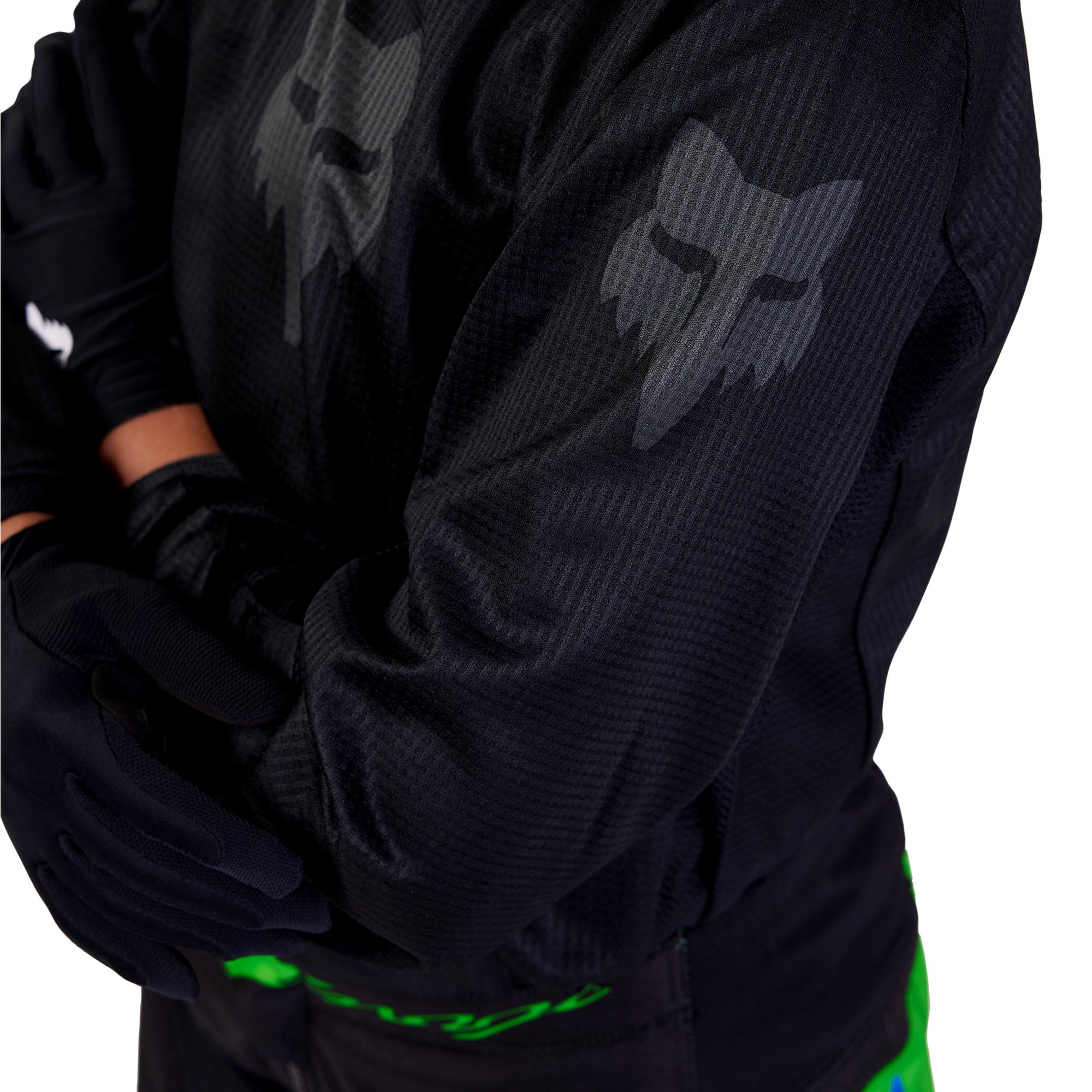 Fox Racing Youth Blackout Offroad Jersey Black/Black
