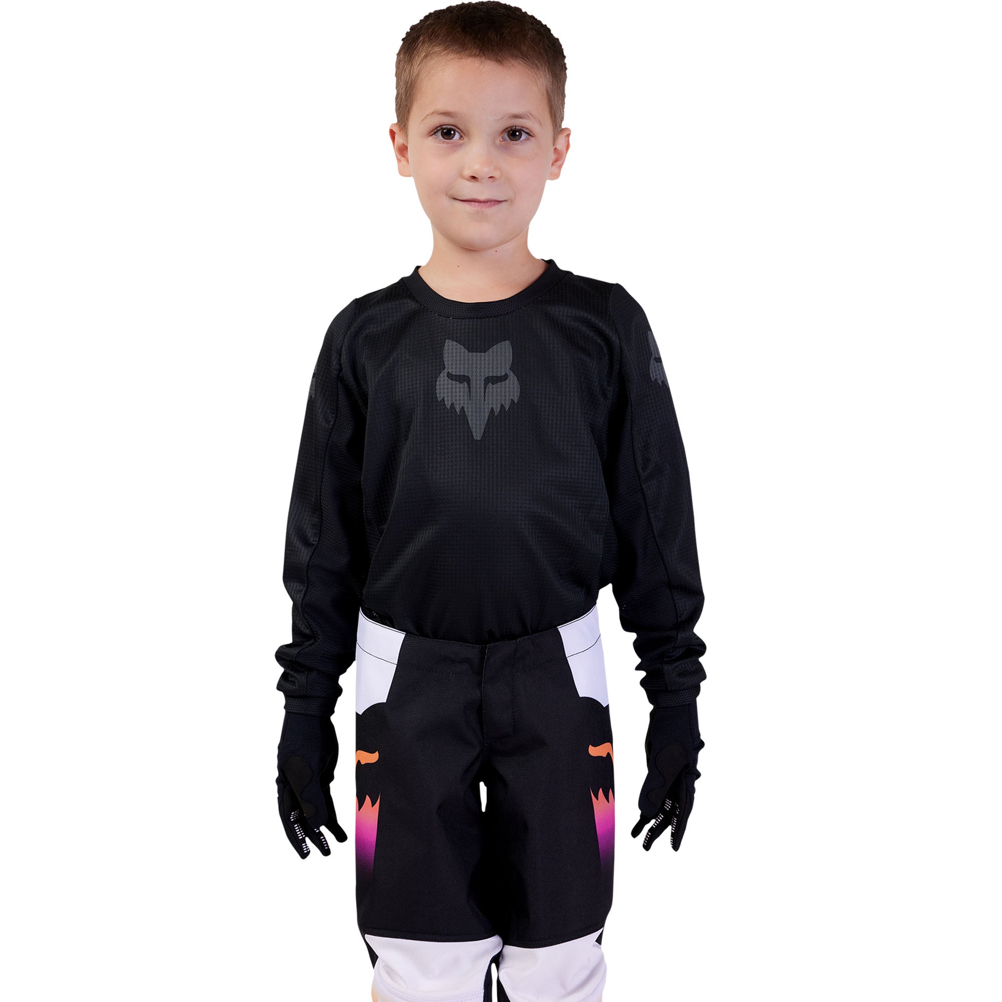 Fox Racing Kids Blackout Offroad Jersey Black/Black Boys