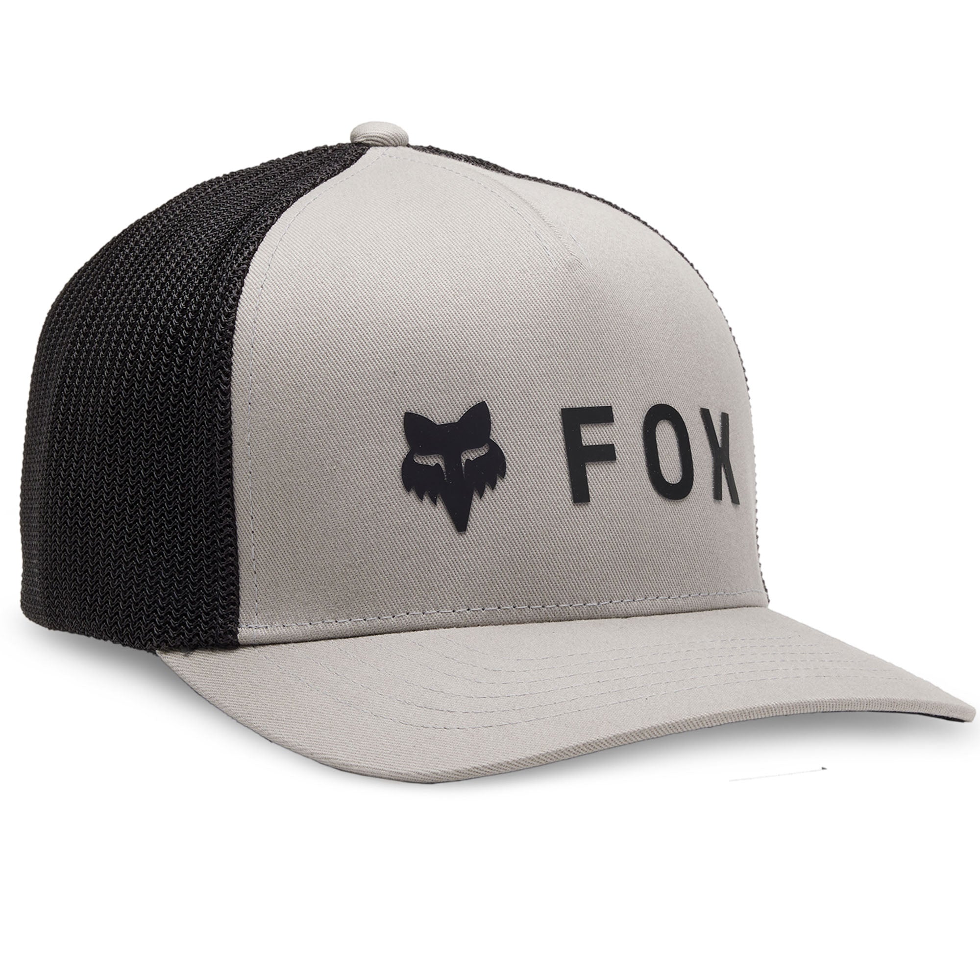 Fox Racing Absolute Flexfit Baseball Hat Steel Grey Mens