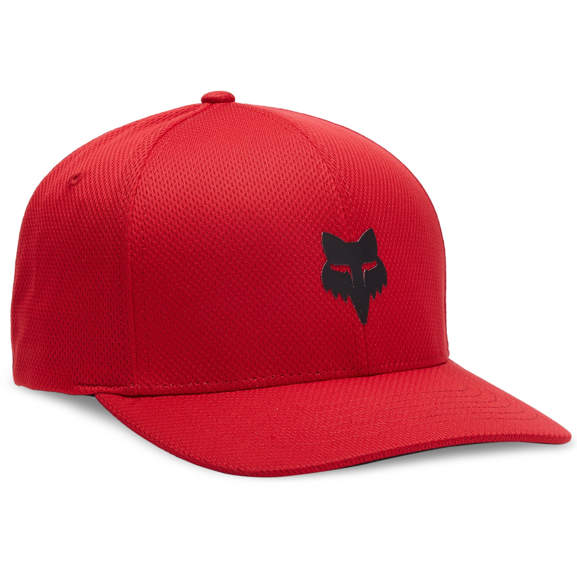 Fox Racing Fox Head Tech Flexfit Baseball Hat Flame Red Mens